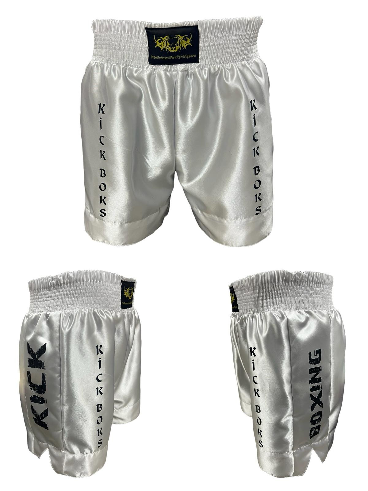 Kick Boks Şortu - Kickboks Şort - beyaz