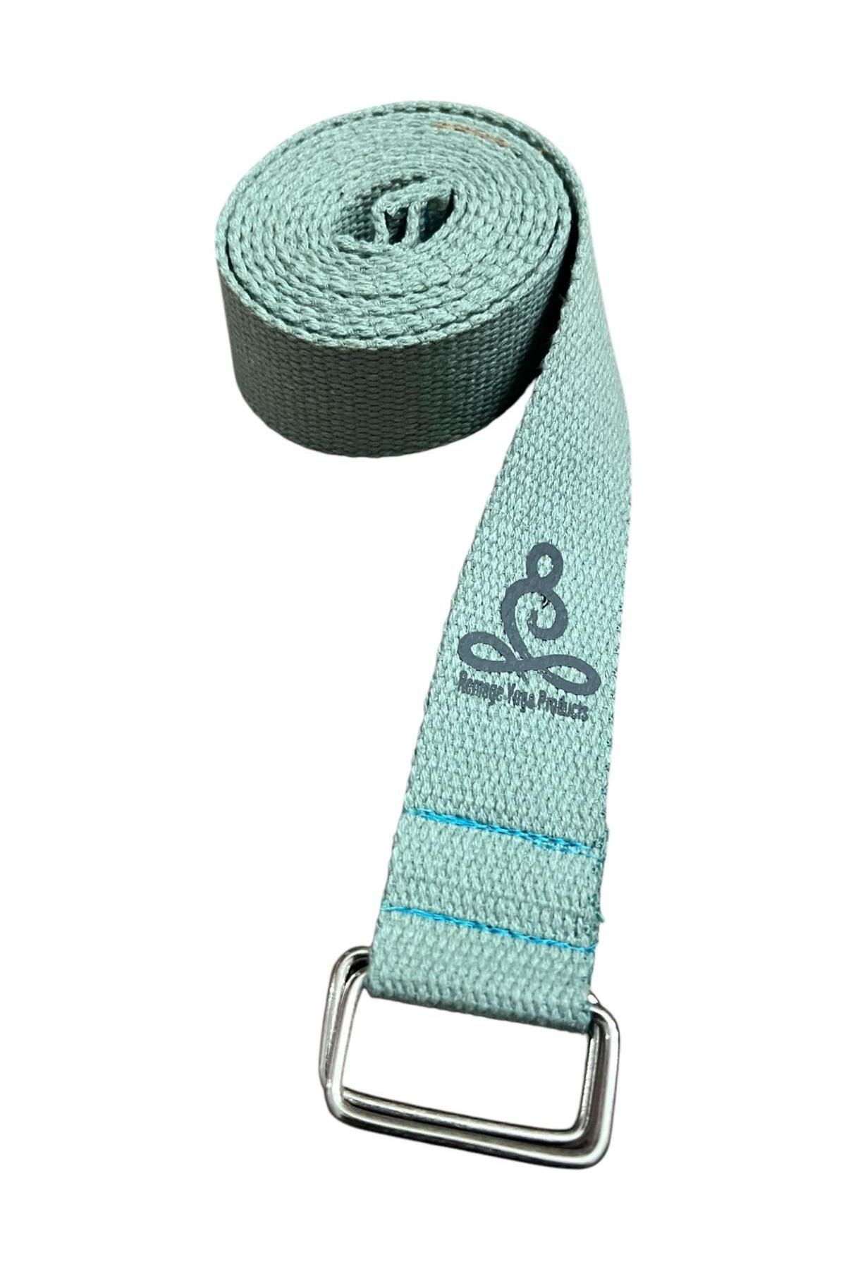 Yoga Kemeri  - Yoga Kayışı - Yoga Germe Kayışı - Yoga Baskılı Yoga Kemeri 180 Cm Çift Halkalı