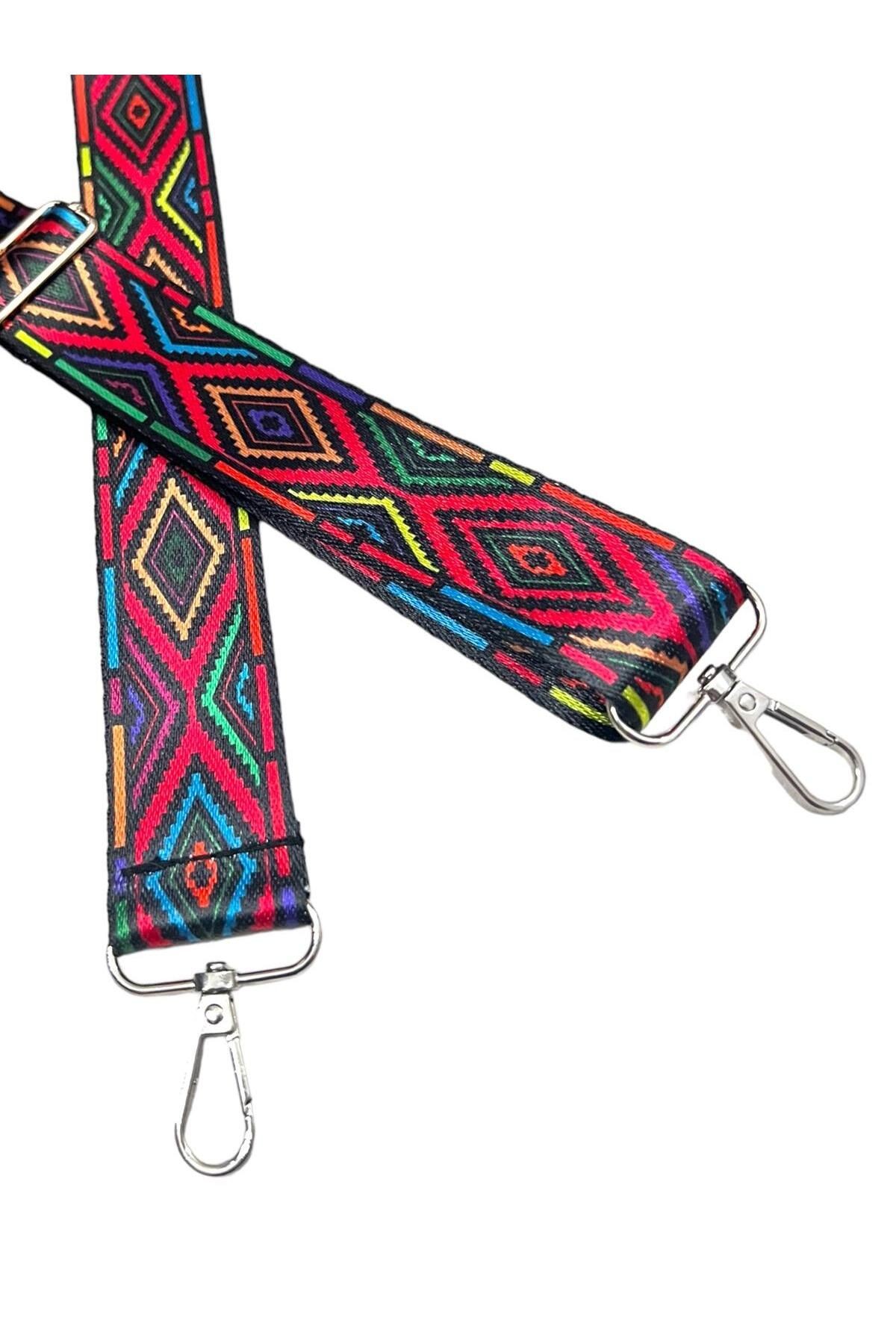 150 Cm Ayarlanabilir Çanta Askısı Dijital Baskılı Kolon 150 Cm Çanta Askısı, Metal Askılıklı
