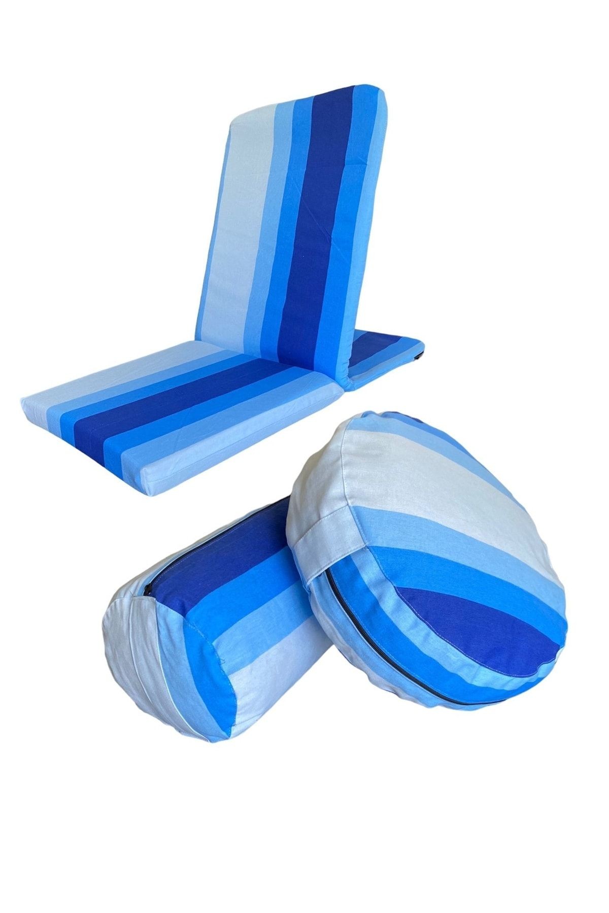 Backjack Meditasyon Sandalyesi - Meditasyon Minderi & Bolster Minderi - Üçlü Set