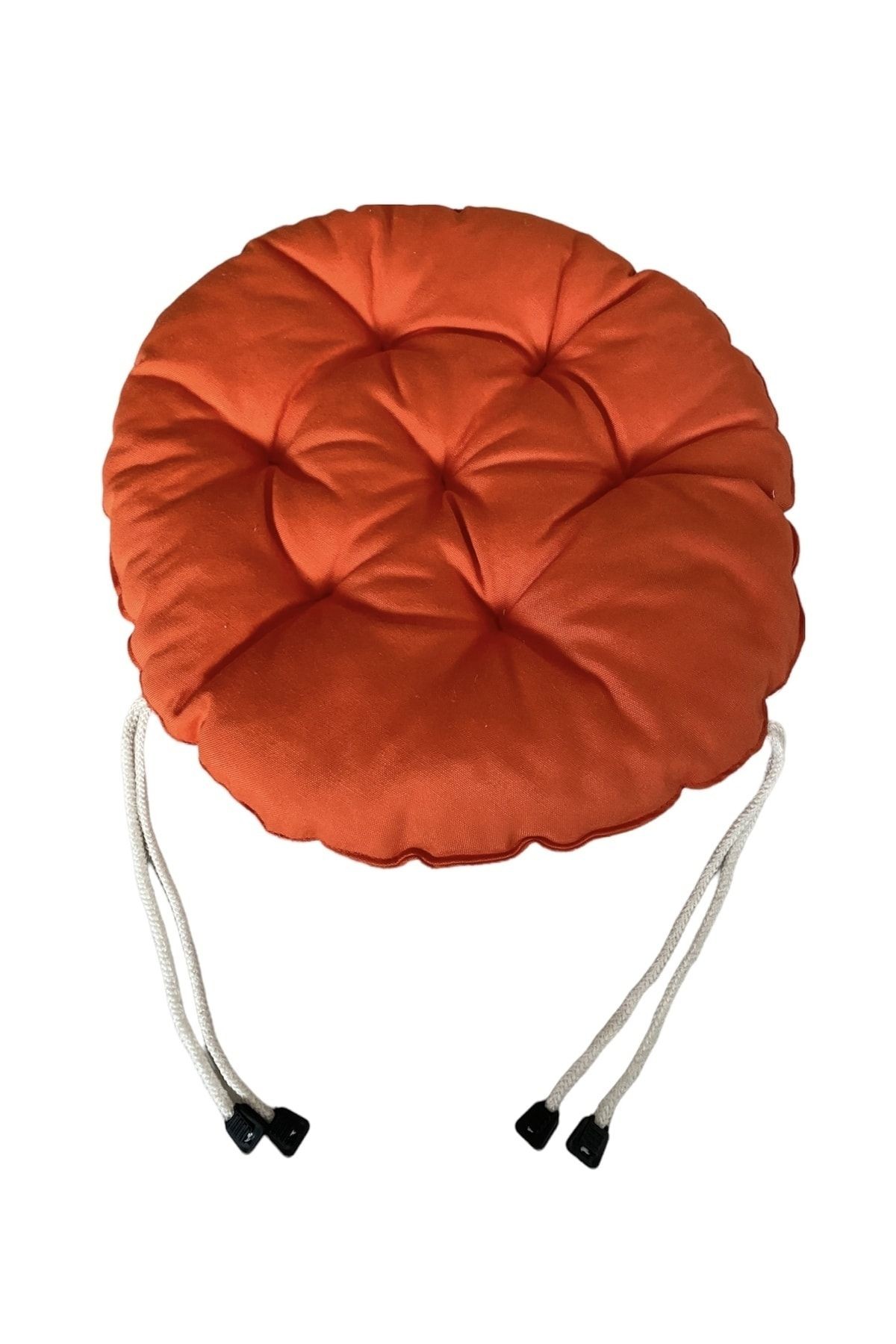 4 ADET 40X40 Cm Yuvarlak Tabure Minderi - Sandalye Minderi - Puf Minder