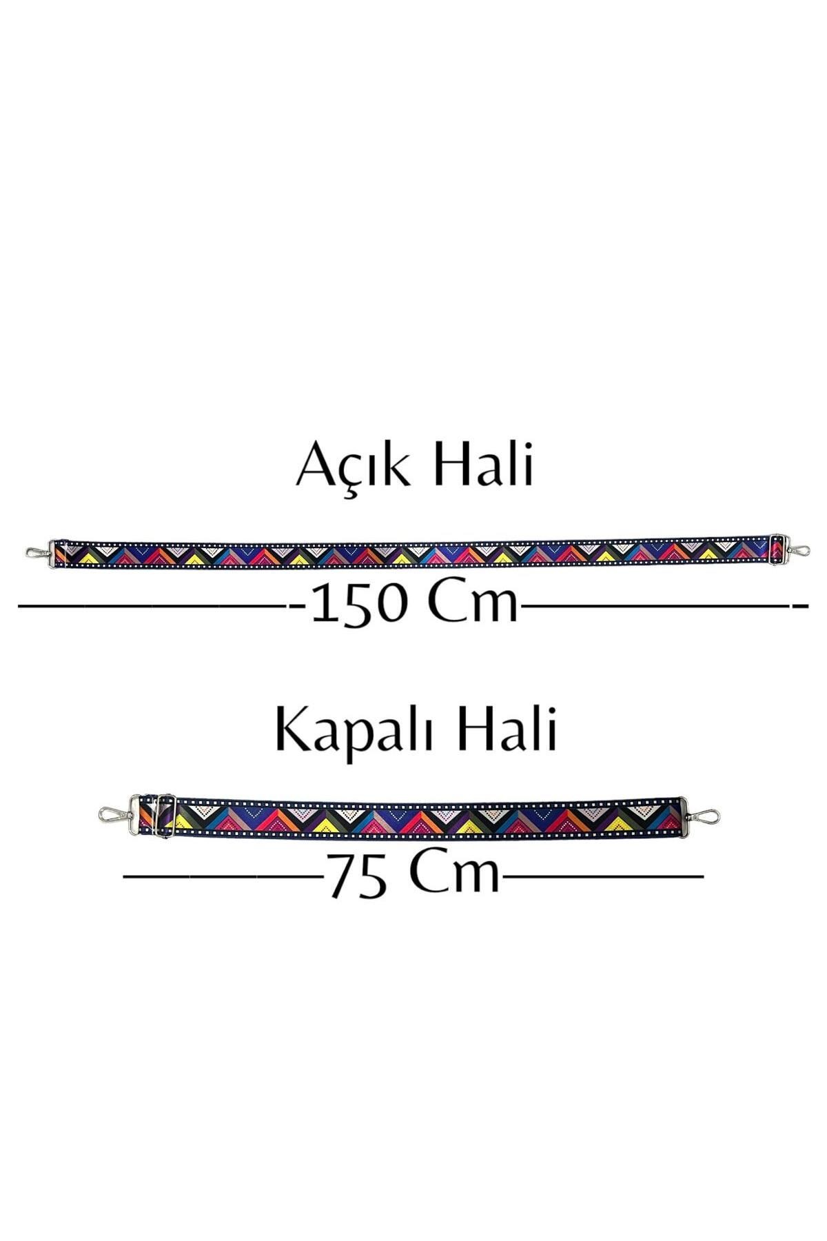 150 Cm Ayarlanabilir Dijital Baskılı Kolon 150 Cm Çanta Askısı