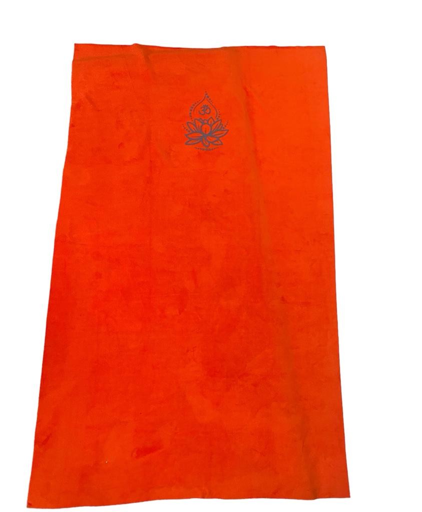 Lotus Çiçeği Baskılı Polar Yoga Battaniyesi 