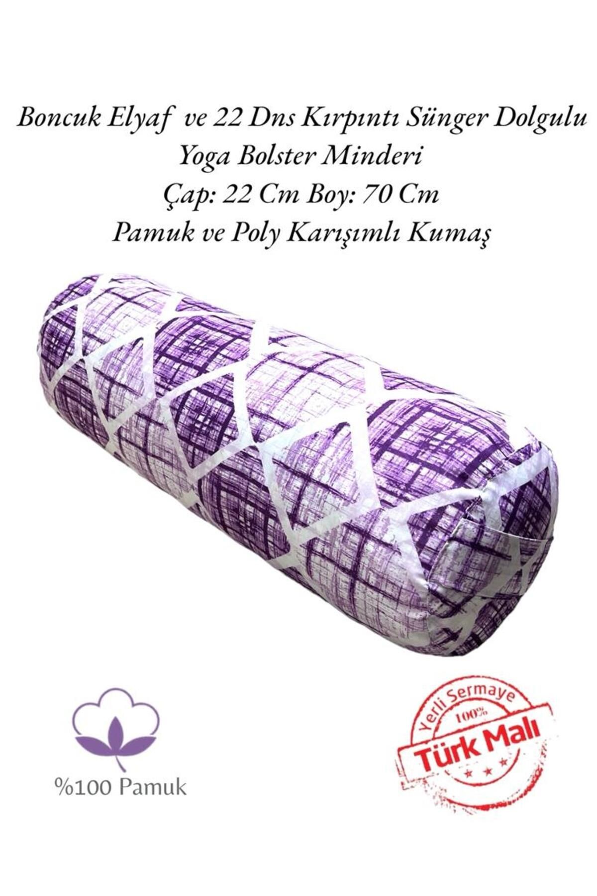 Mandala Desenli Bolster Minderi - Silindir Yoga Minderi