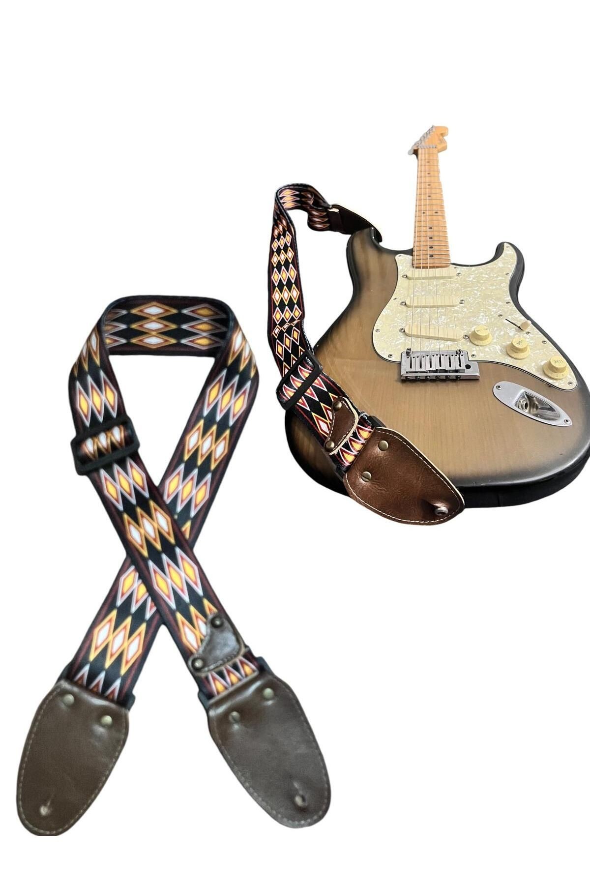 Gitar Askısı, Gitar Omuz Askısı, Gitar Kayışı 5 Cm Kalınlık Max: 165 Cm Uzunluk Pena Hediyeli