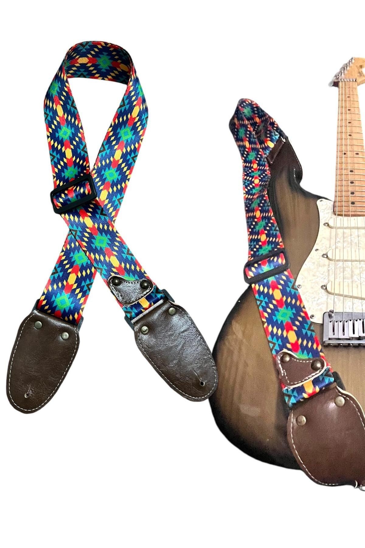 Gitar Askısı, Gitar Omuz Askısı, Gitar Kayışı 5 Cm Kalınlık Max: 165 Cm Uzunluk Pena Hediyeli