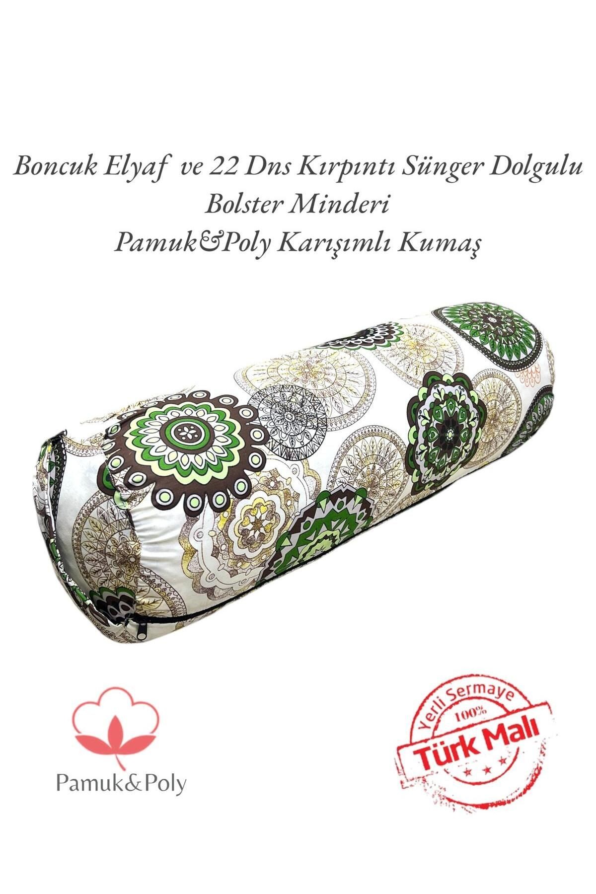 Mandala Desenli Yoga Bolster Minderi