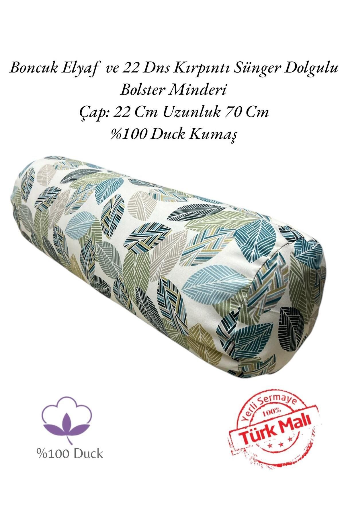 Etnik Desen Yoga Bolster Minderi - Silindir Yoga Yastığı - Sosis Minder - Yoga Sosis Yastık