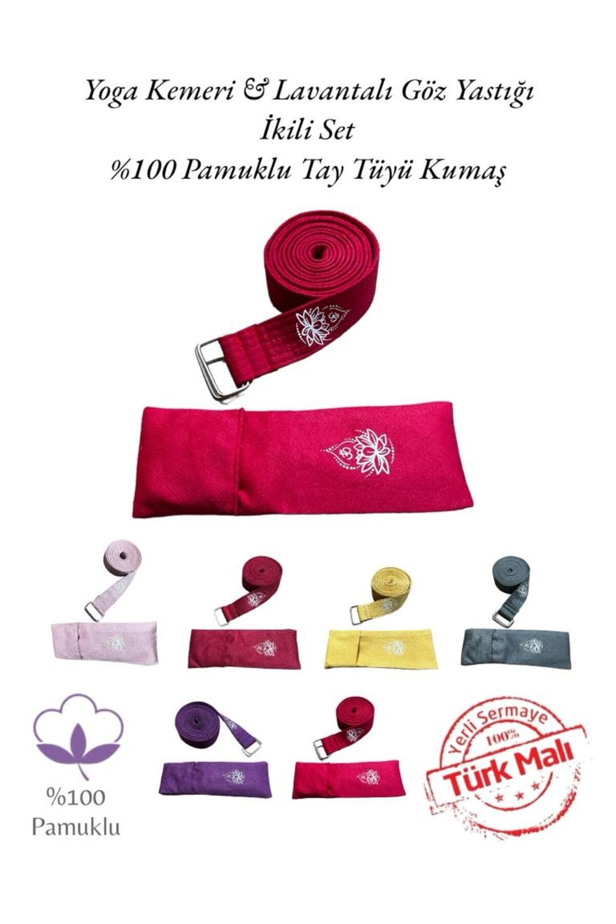 Yoga Kemeri & Yoga Göz Yastığı İkili Set Yoga Meditasyon Ekipmanları