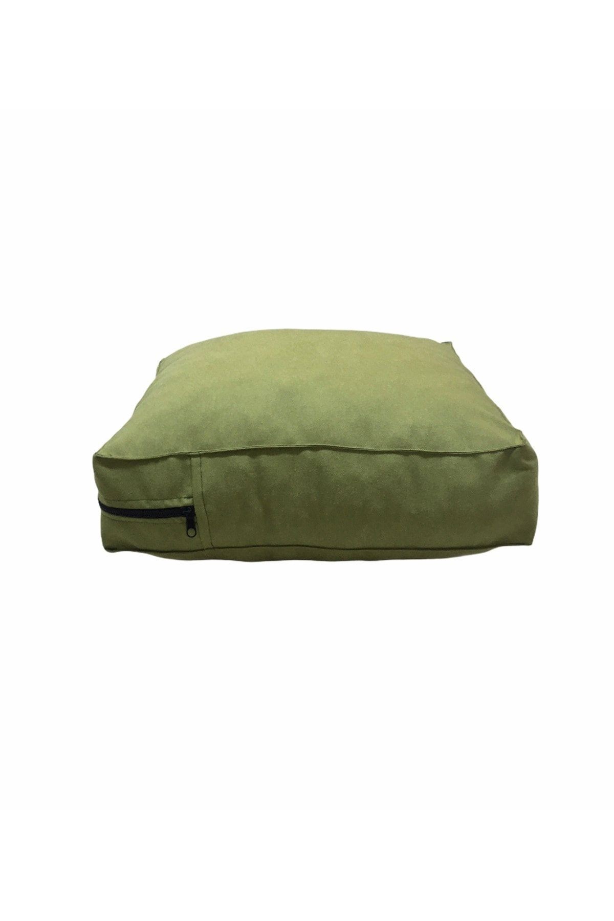 Kare Meditasyon Minderi  Kare Dekoratif Minder - 40x40x12 Cm - - yeşil