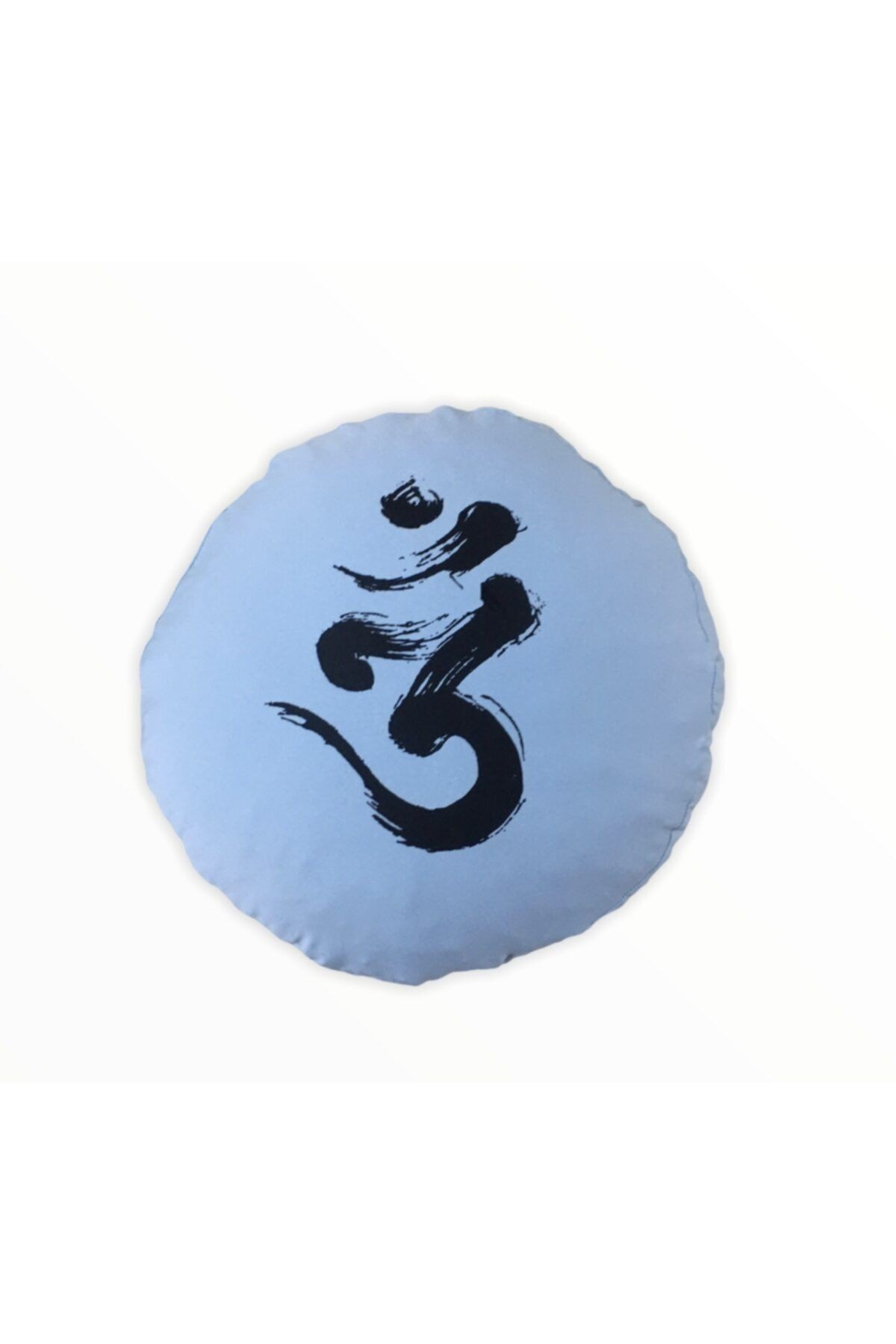Mavi Ohm Baskılı Yoga Meditasyon Minderi