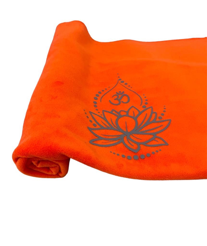 Lotus Çiçeği Baskılı Polar Yoga Battaniyesi 