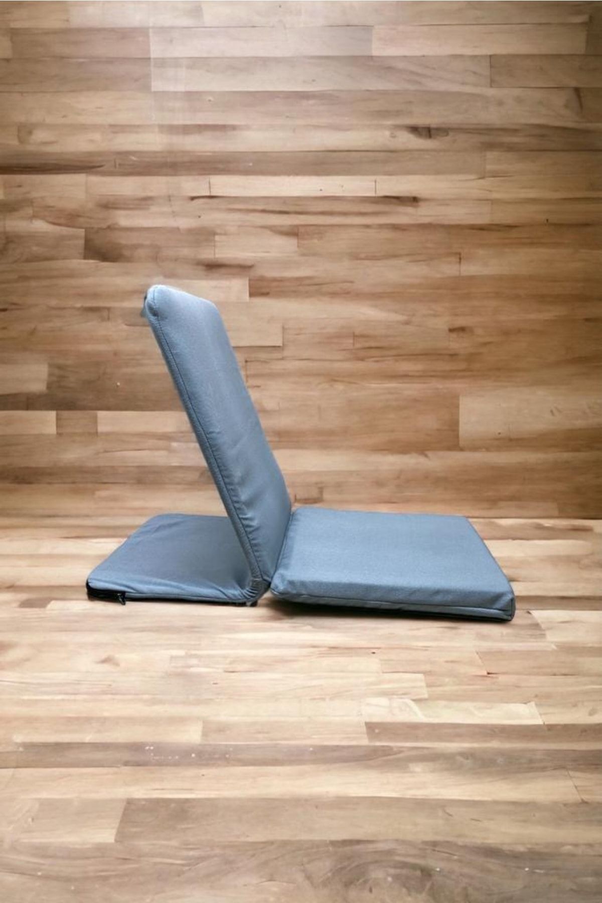 Backjack Meditasyon Sandalyesi Tay Tüyü Kumaş Buz Mavisi