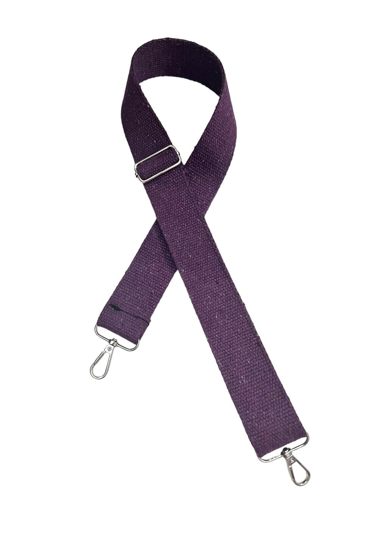 150 Cm Ayarlanabilir Dijital Baskılı Kolon 150 Cm Çanta Askısı - mor