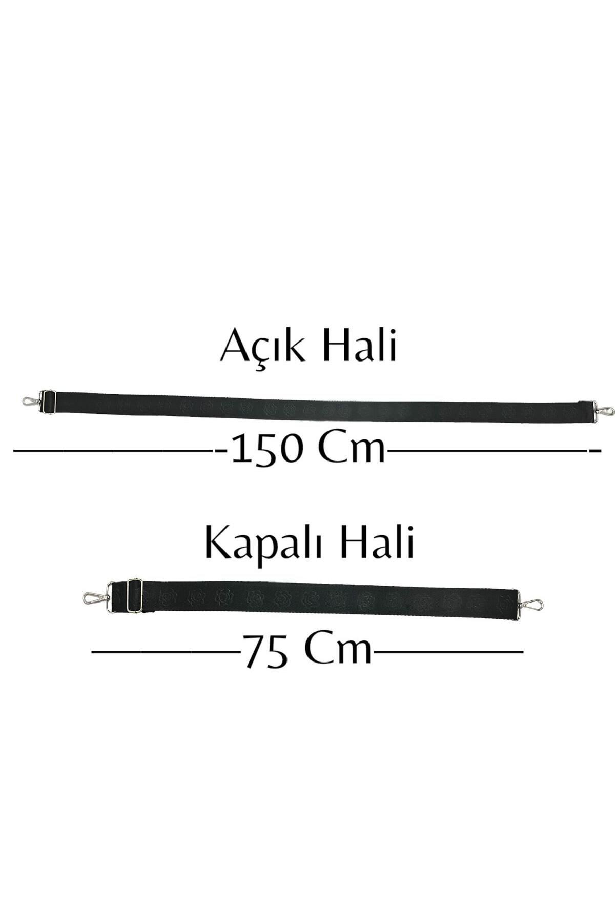 150 Cm Ayarlanabilir Çanta Askısı Polyester Kolon 150 Cm Çanta Askısı, Metal Askılıklı