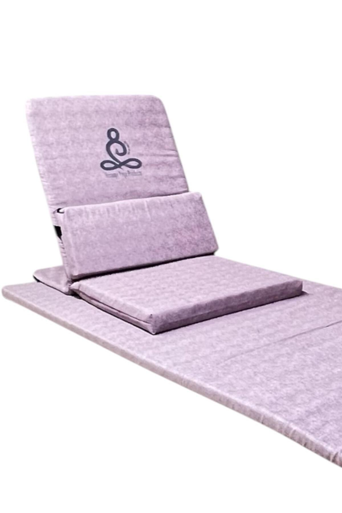 Backjack 3XL - Backjack Yoga Meditasyon Nefes Sandalyesi Destekli Yer Minderi ve 60x180 Kumaş Mat