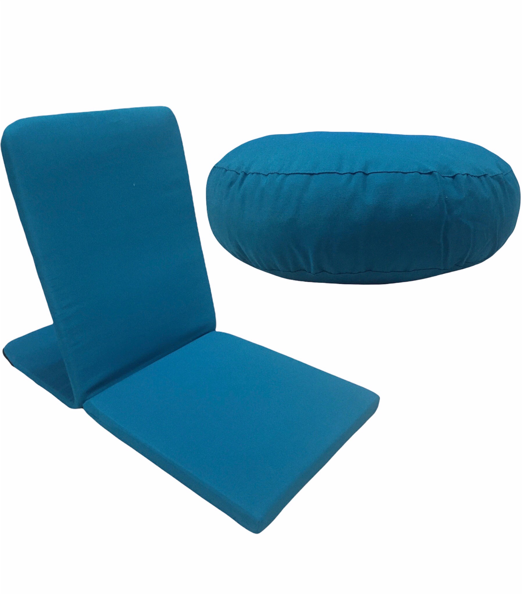 Meditasyon Sandalyesi & Bolster Minderi & Meditasyon Minderi & 2 Adet Ahşap Yoga Blok