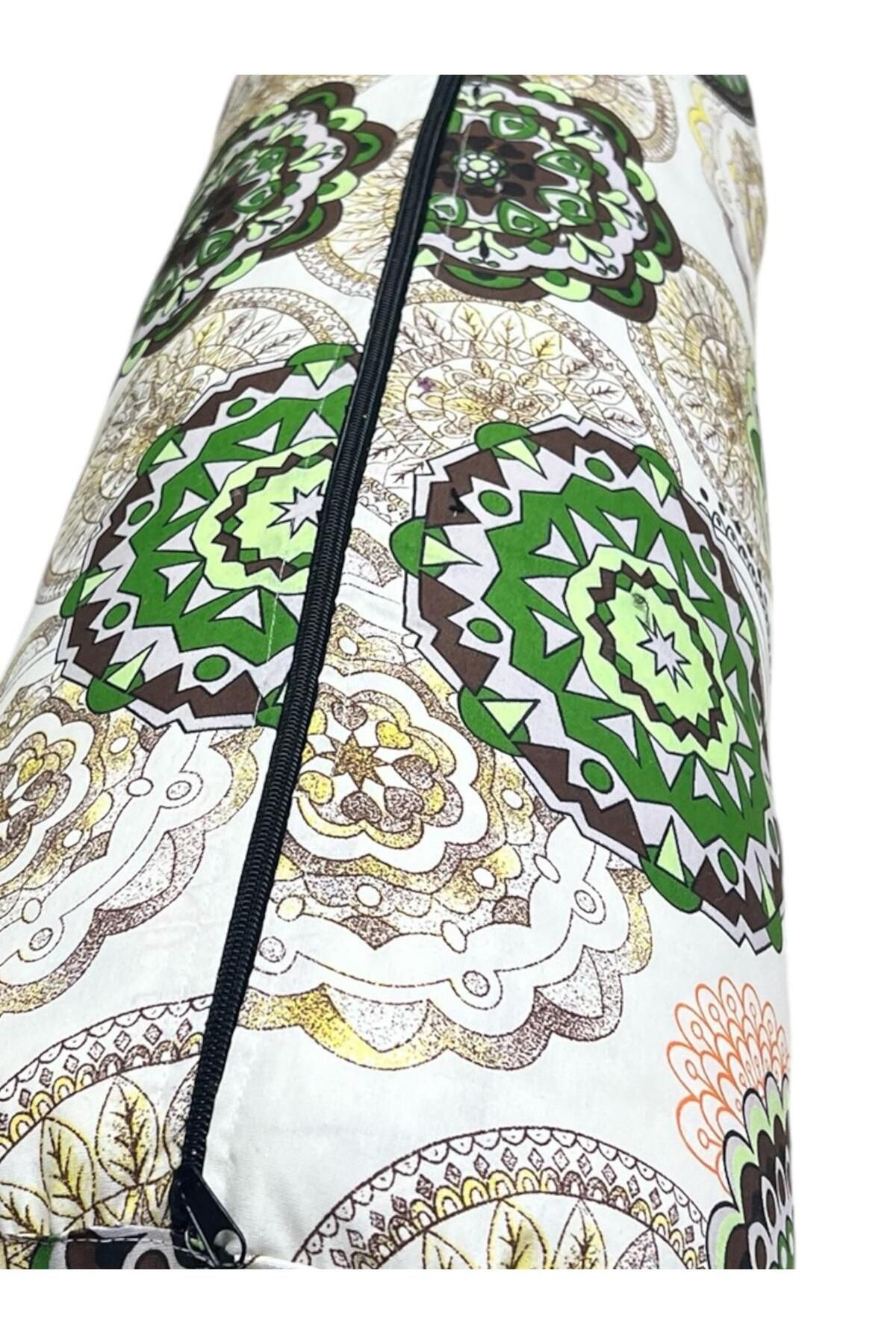 Mandala Desenli Yoga Bolster Minderi