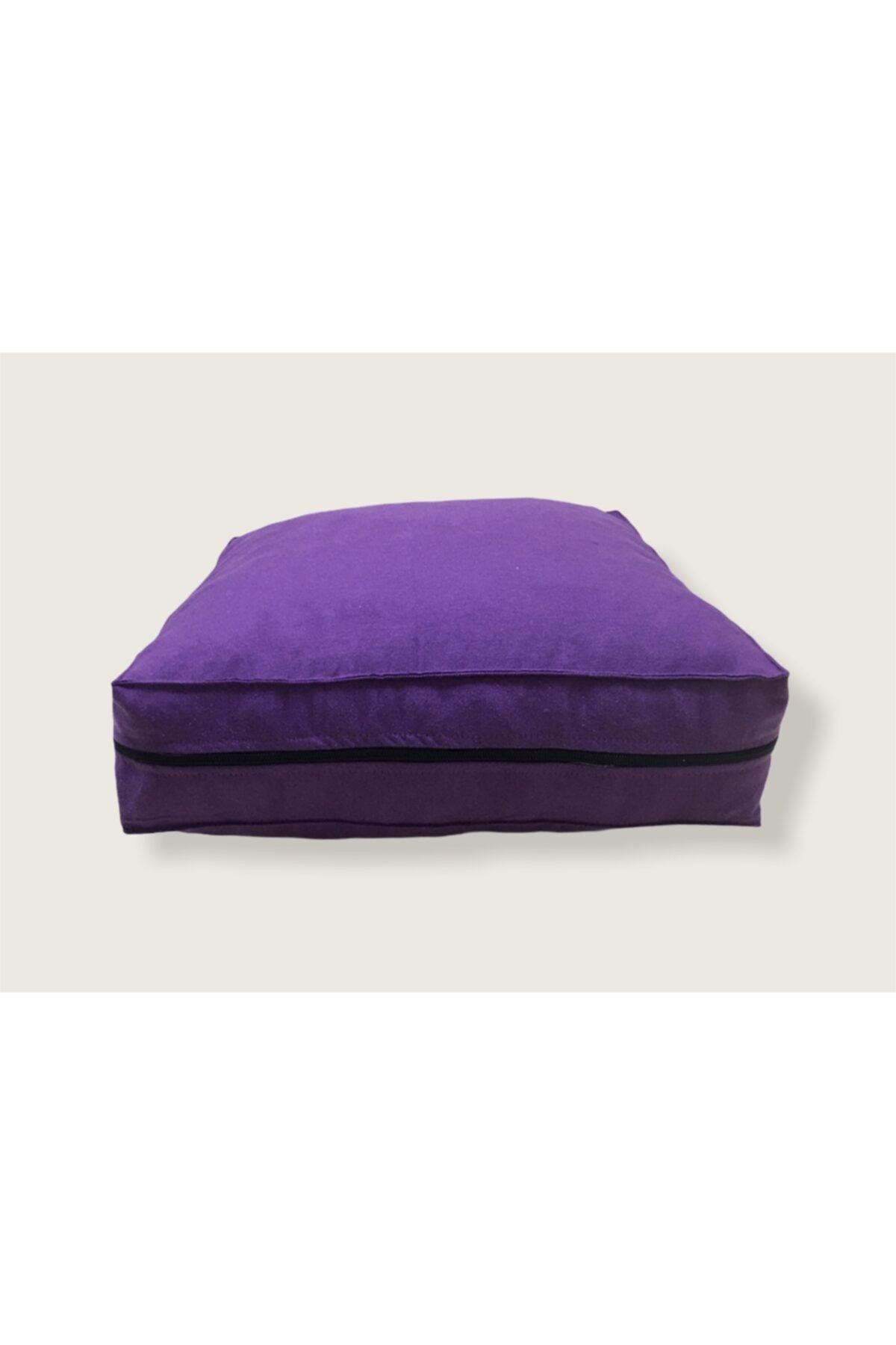 Kabuk Dolgulu Kare Yoga Meditasyon Minderi - 40x40x12 Cm - 1,5 Kg Organik Kabuk Dolgulu