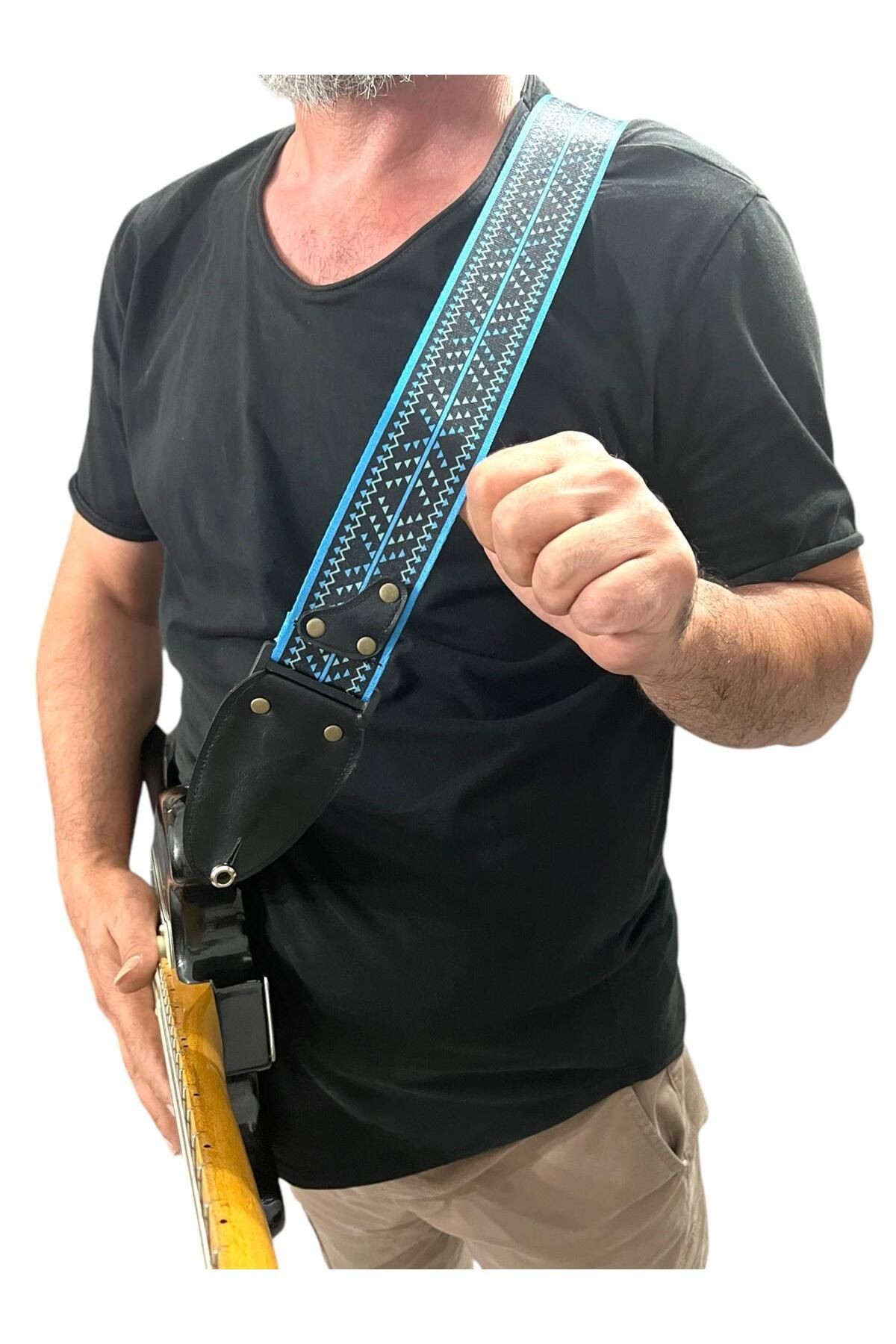 Gitar Askısı, Gitar Omuz Askısı, Gitar Kayışı 5 Cm Kalınlık Max: 165 Cm Uzunluk Pena Hediyeli