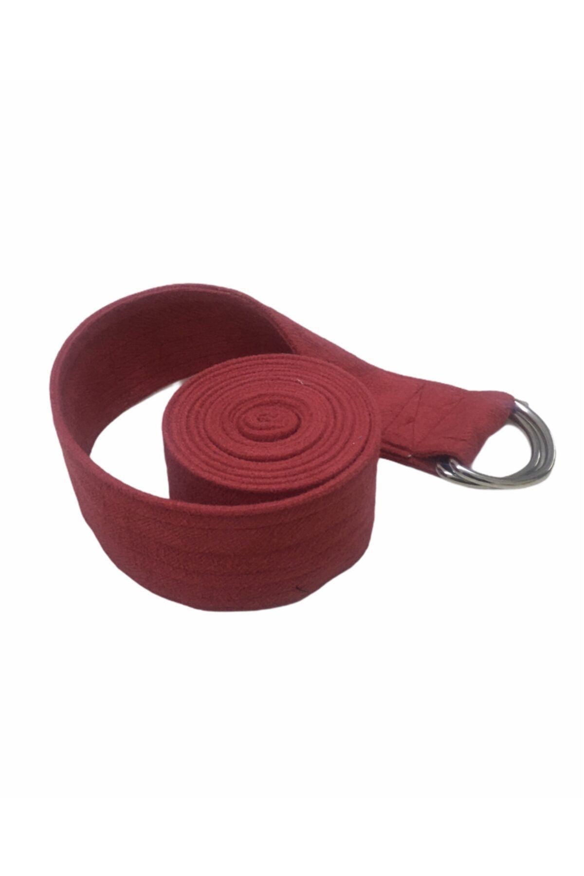 Kırmızı Pamuklu Yoga Kemeri