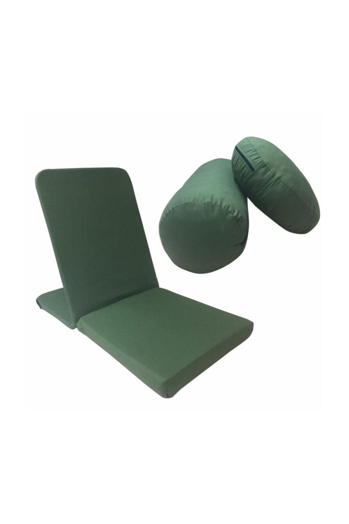 Meditasyon Sandalyesi (back Jack) + Meditasyon Minderi + Bolster 3'lü Set