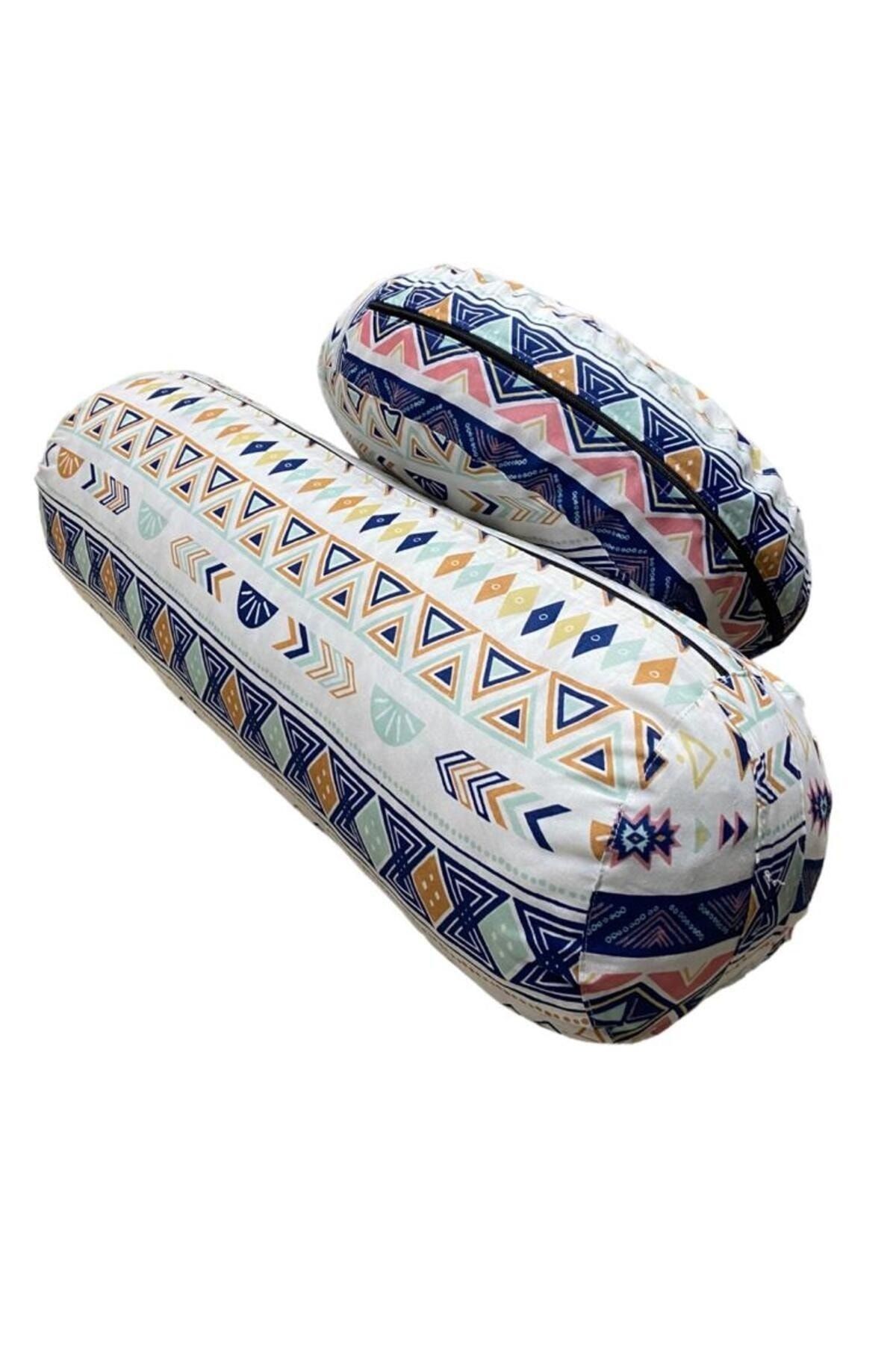 Mandala Desenli Yoga Meditasyon Minderi Ve Yoga Bolster Minderi Ikili Set