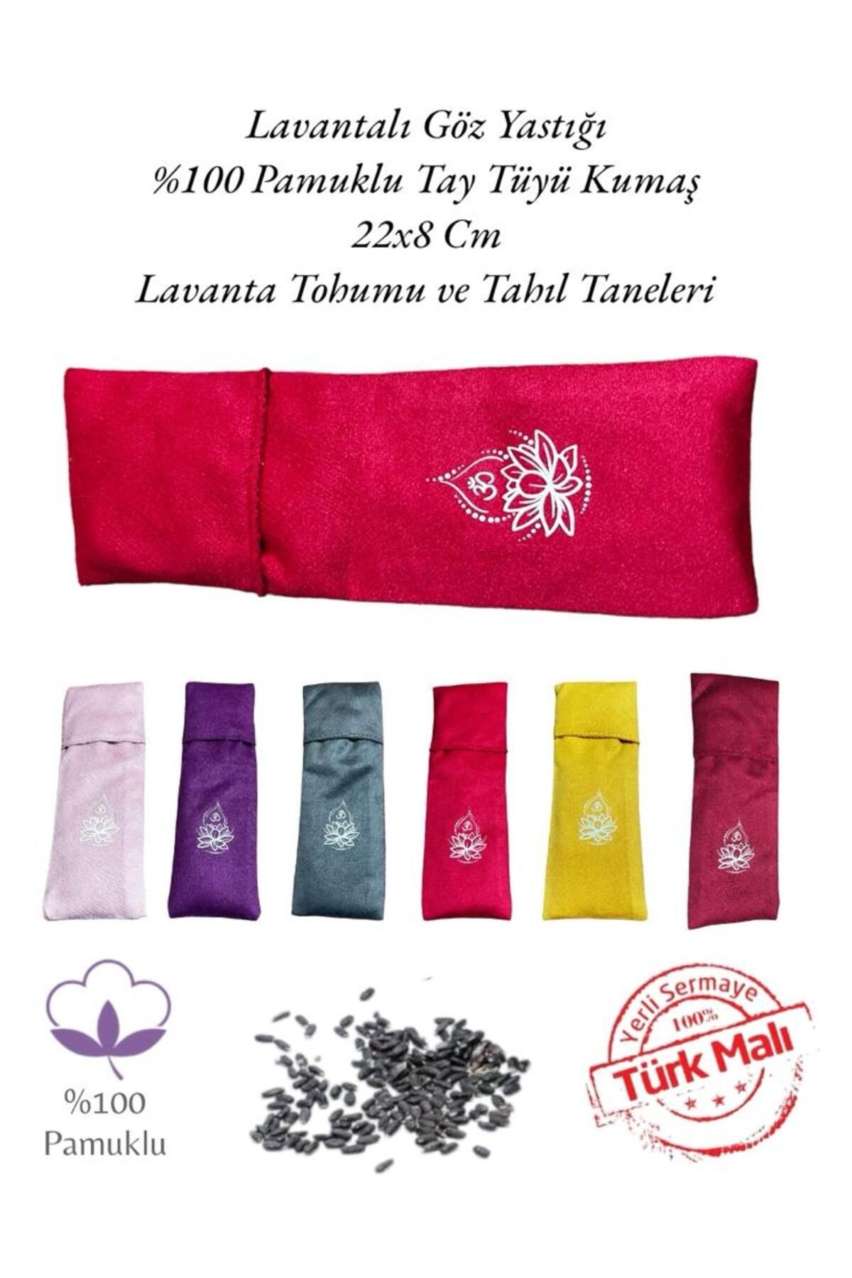 Yoga Göz Yastığı - Lotus Çiçeği Lavantalı Yoga Göz Yastığı - Yoga Dinlendirici Göz Bandı
