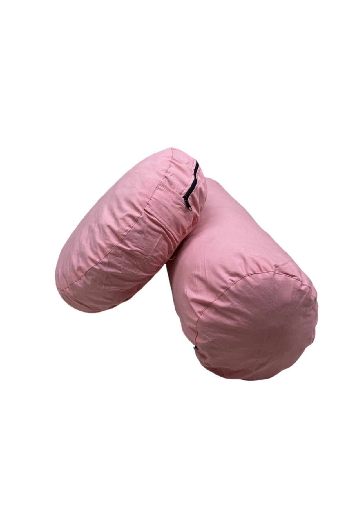Bolster Minderi & Meditasyon Minderi - Ikili Set - Pembe
