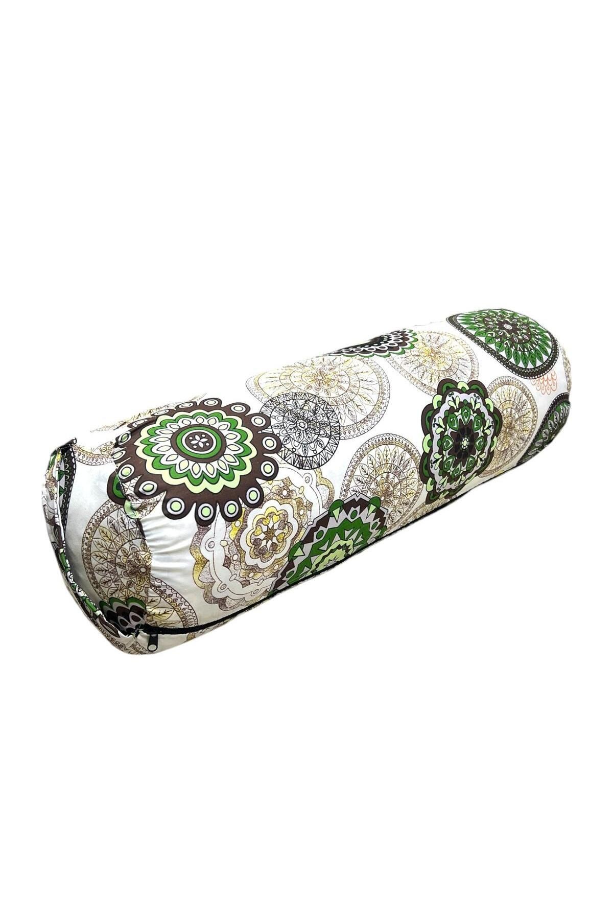 Mandala Desenli Yoga Bolster Minderi