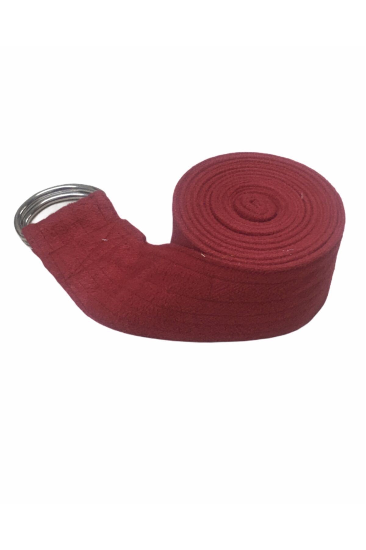 Kırmızı Pamuklu Yoga Kemeri