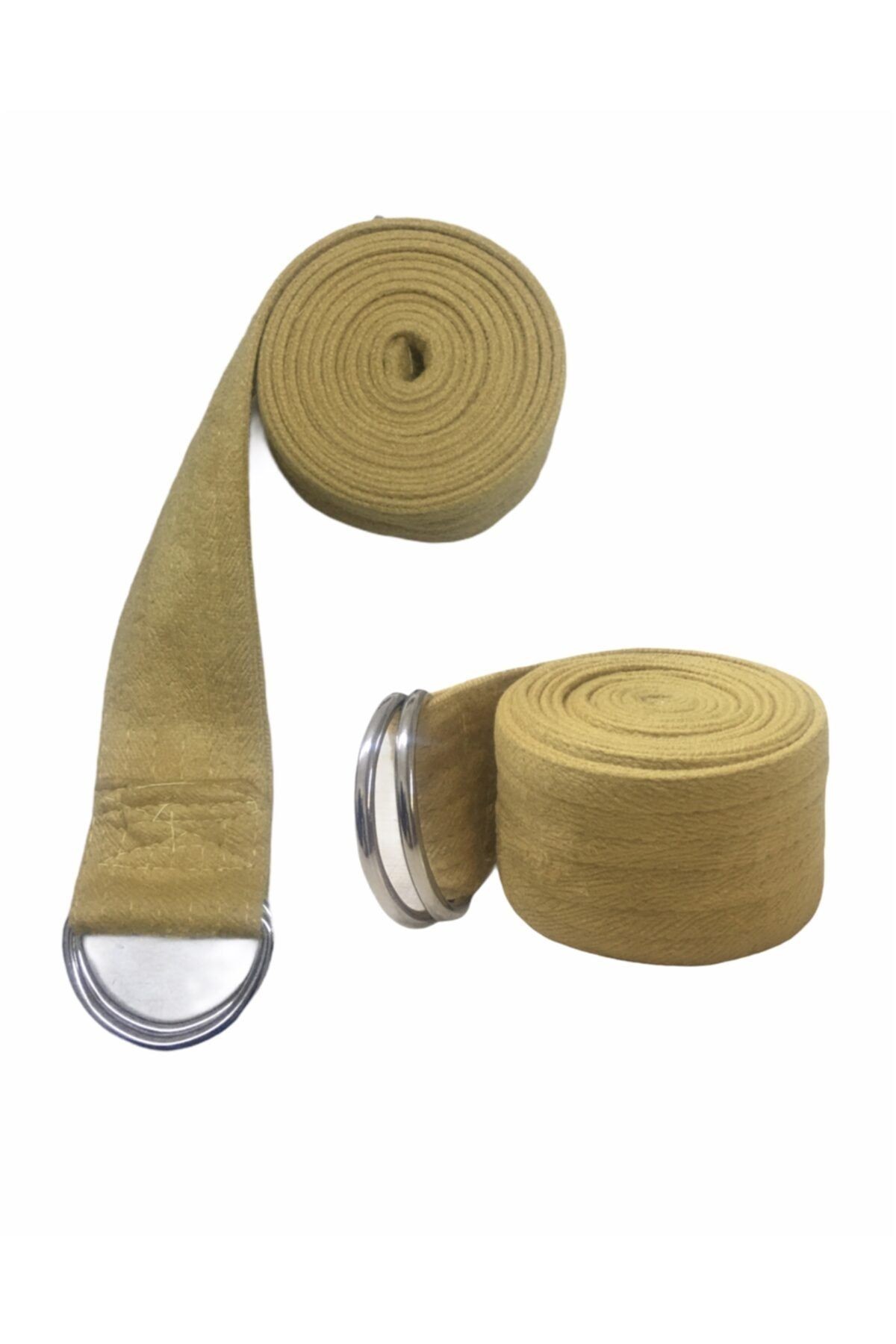 Sarı Pamuklu Yoga Kemeri