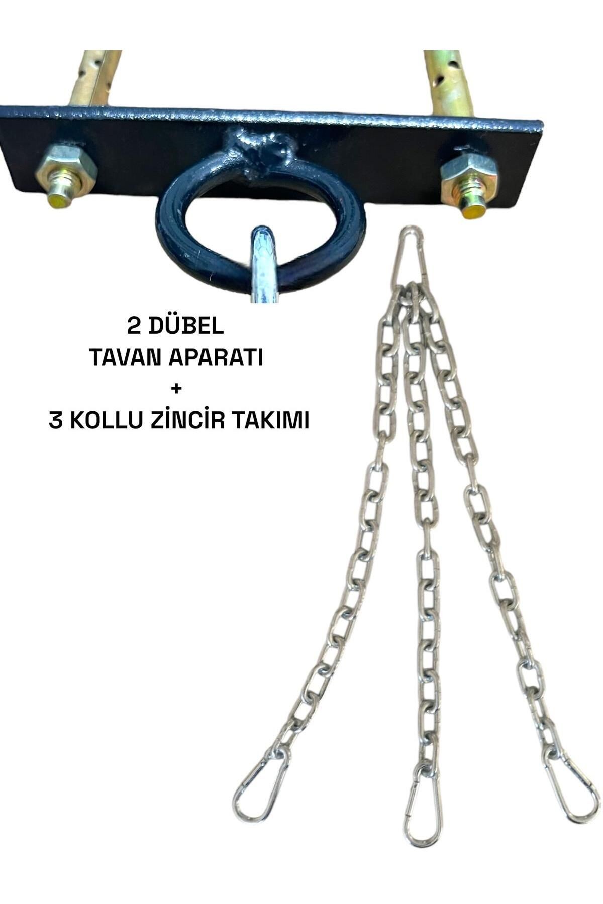 2 Dübel Boks Kum Torbası Tavana Asma Aparatı ve Zincir Takımı