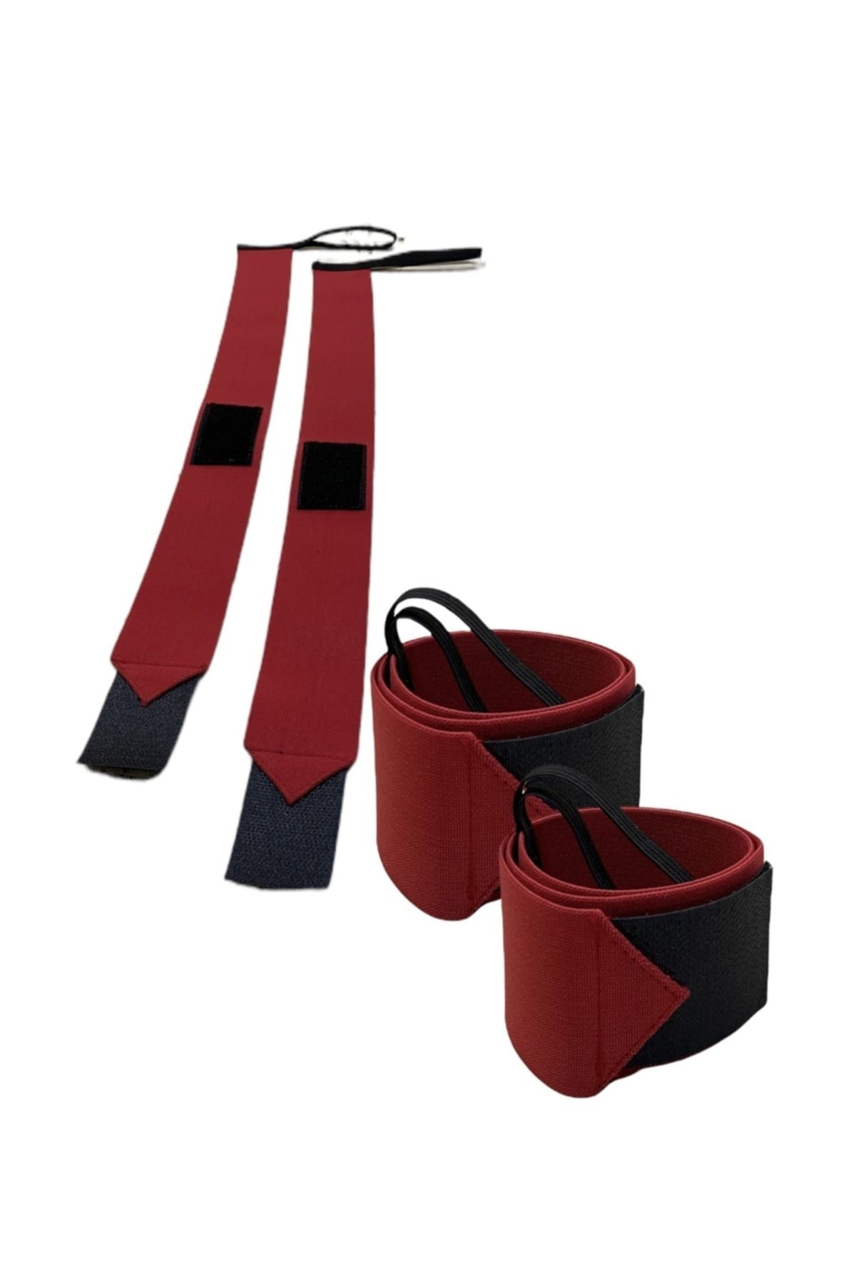 Halter & Fitness & Crossfit Bilek Bandajı 50 Cm X 5 Cm - Wrist Wraps El Bilek Sargısı - 1 Çift