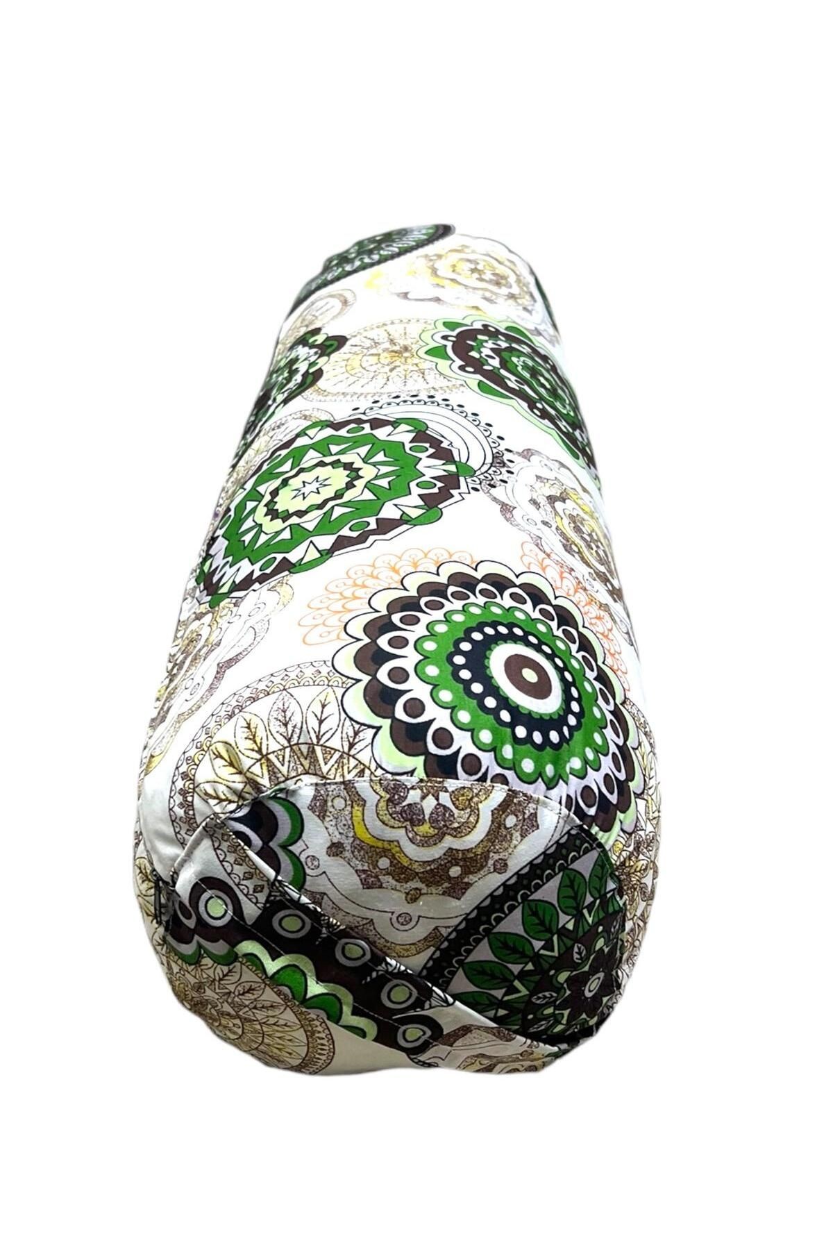 Mandala Desenli Yoga Bolster Minderi