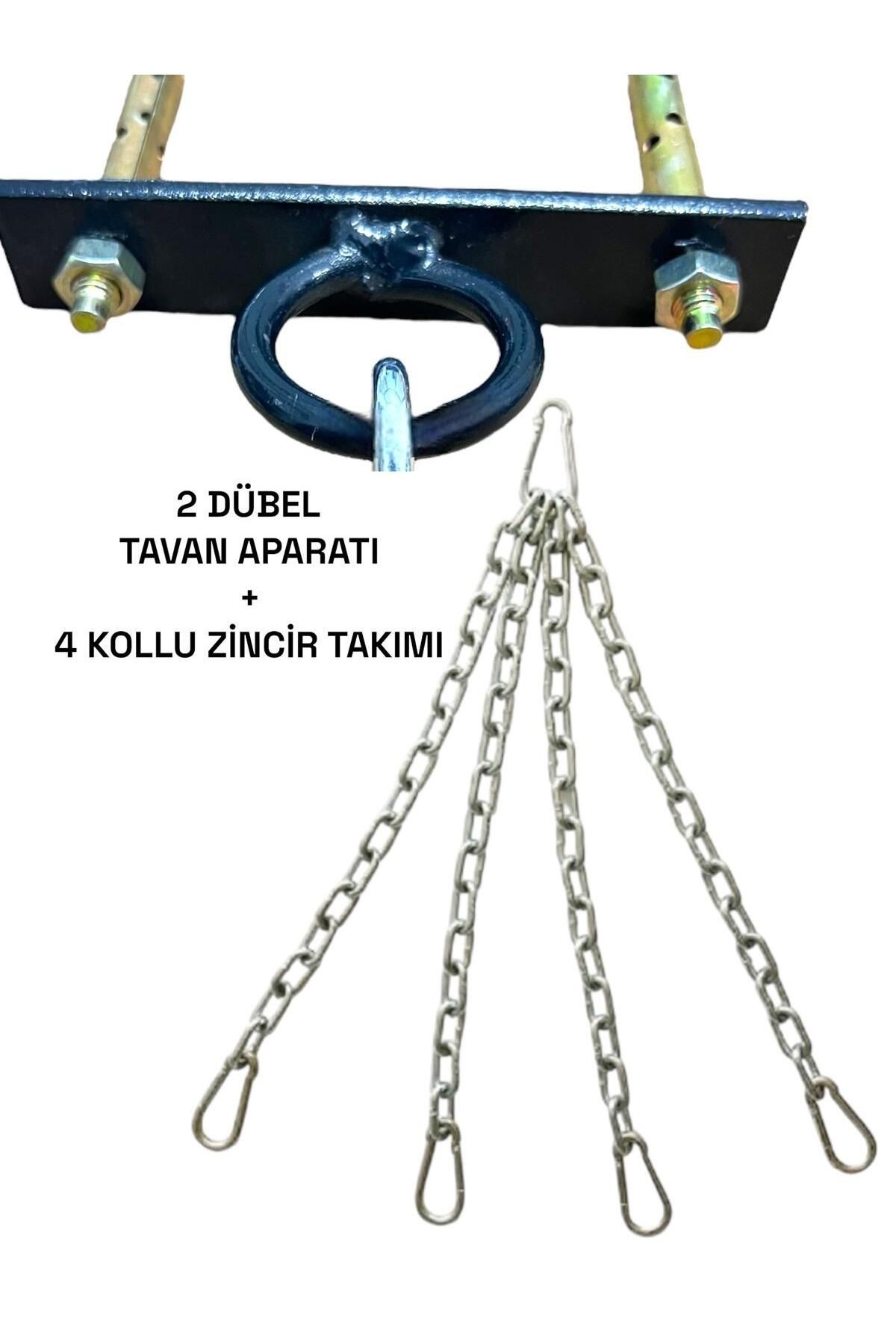 2 Dübel Boks Kum Torbası Tavana Asma Aparatı ve Zincir Takımı