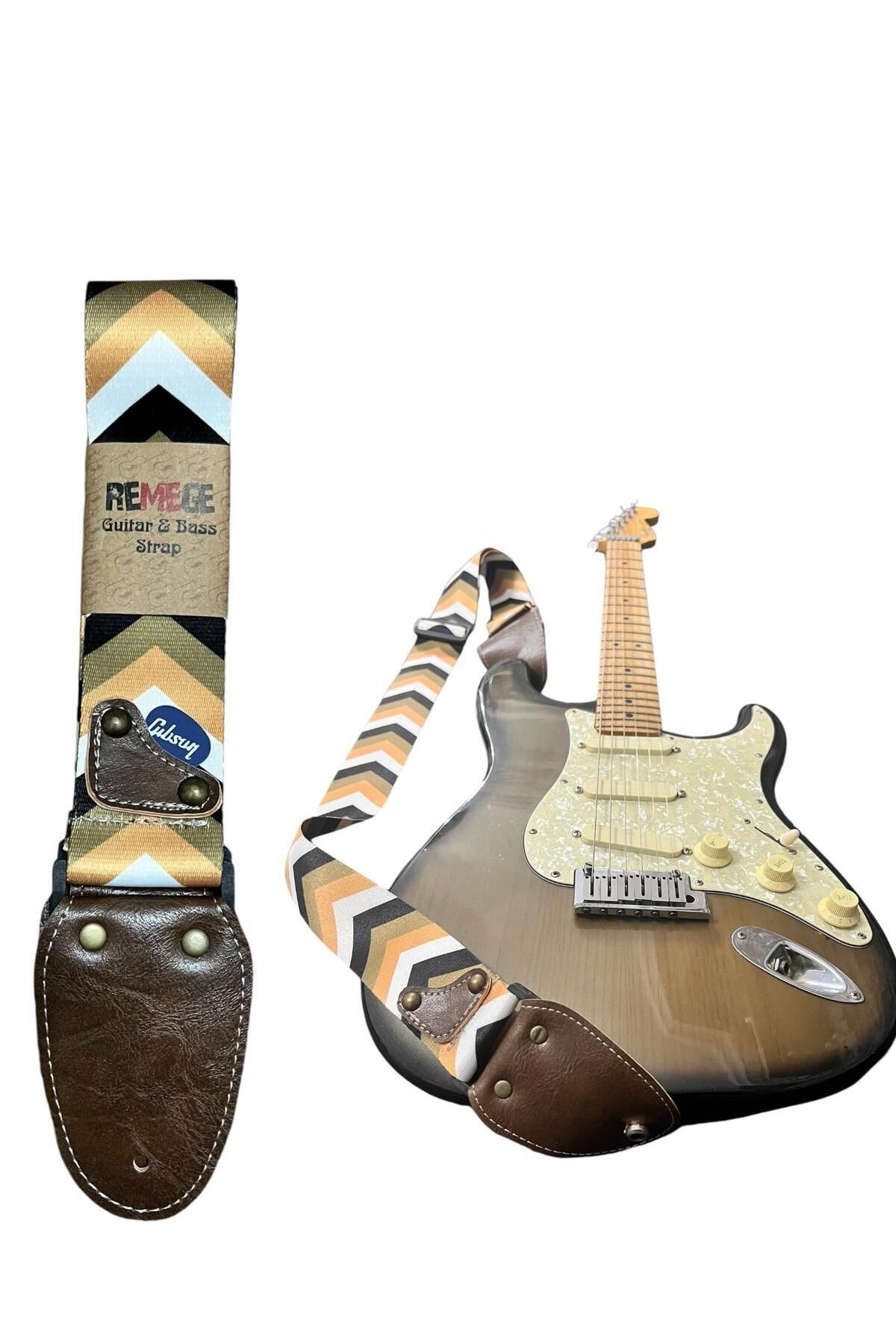 Gitar Askısı, Gitar Omuz Askısı, Gitar Kayışı 5 Cm Kalınlık Max: 165 Cm Uzunluk Pena Hediyeli