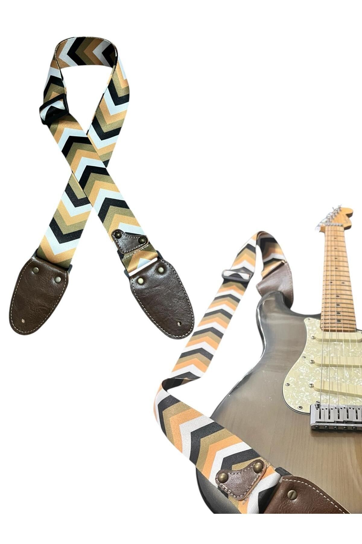 Gitar Askısı, Gitar Omuz Askısı, Gitar Kayışı 5 Cm Kalınlık Max: 165 Cm Uzunluk Pena Hediyeli