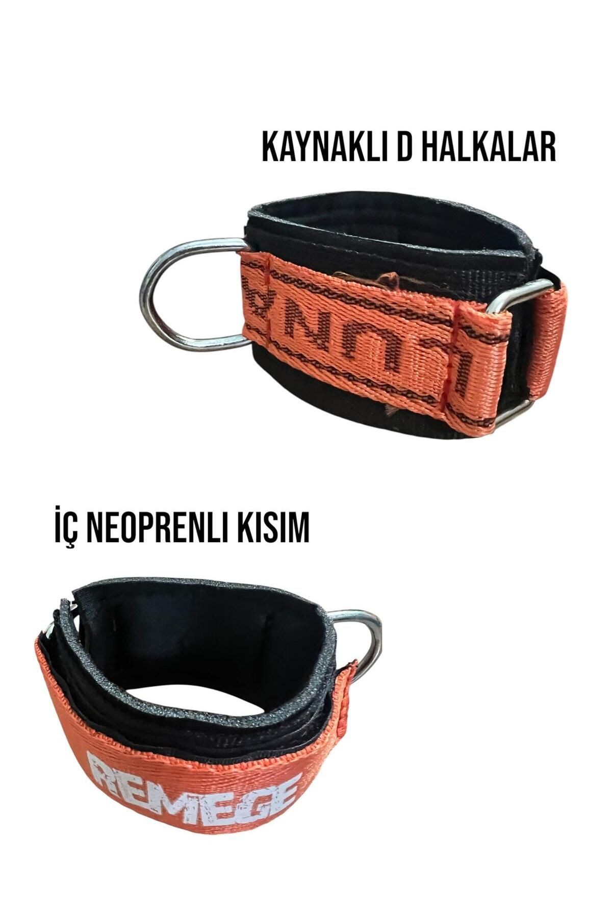 Ayak Bilek Kayışı D-Ring Ağırlık Çekiş Aparatı Direnç Egzersiz Fitness Lastiği Çekme Aparatı 1 Çift