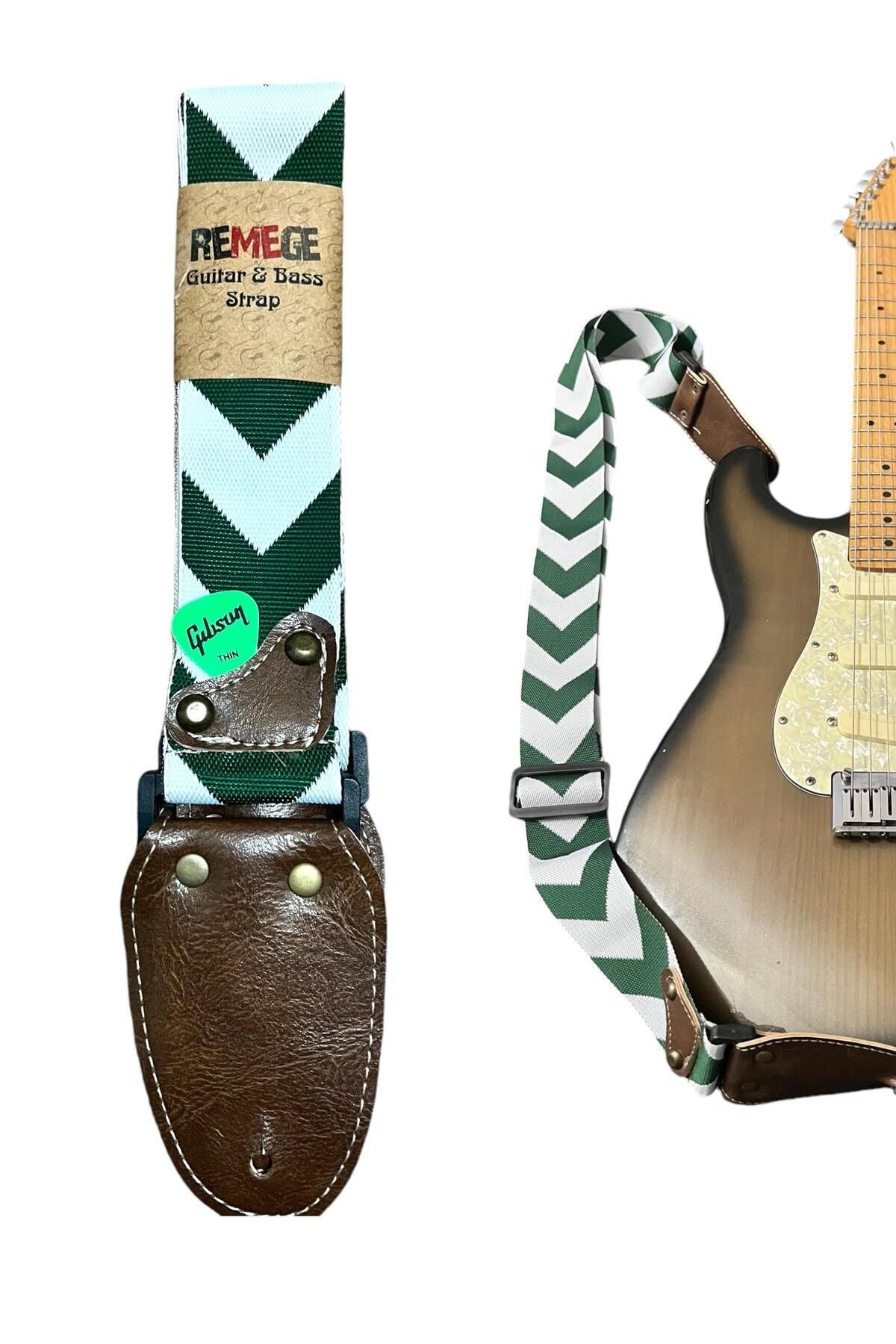 Gitar Askısı, Gitar Omuz Askısı Gitar Kayışı 5 Cm Kalınlık Max: 165 Uzunluk Cm Pena Hediyeli
