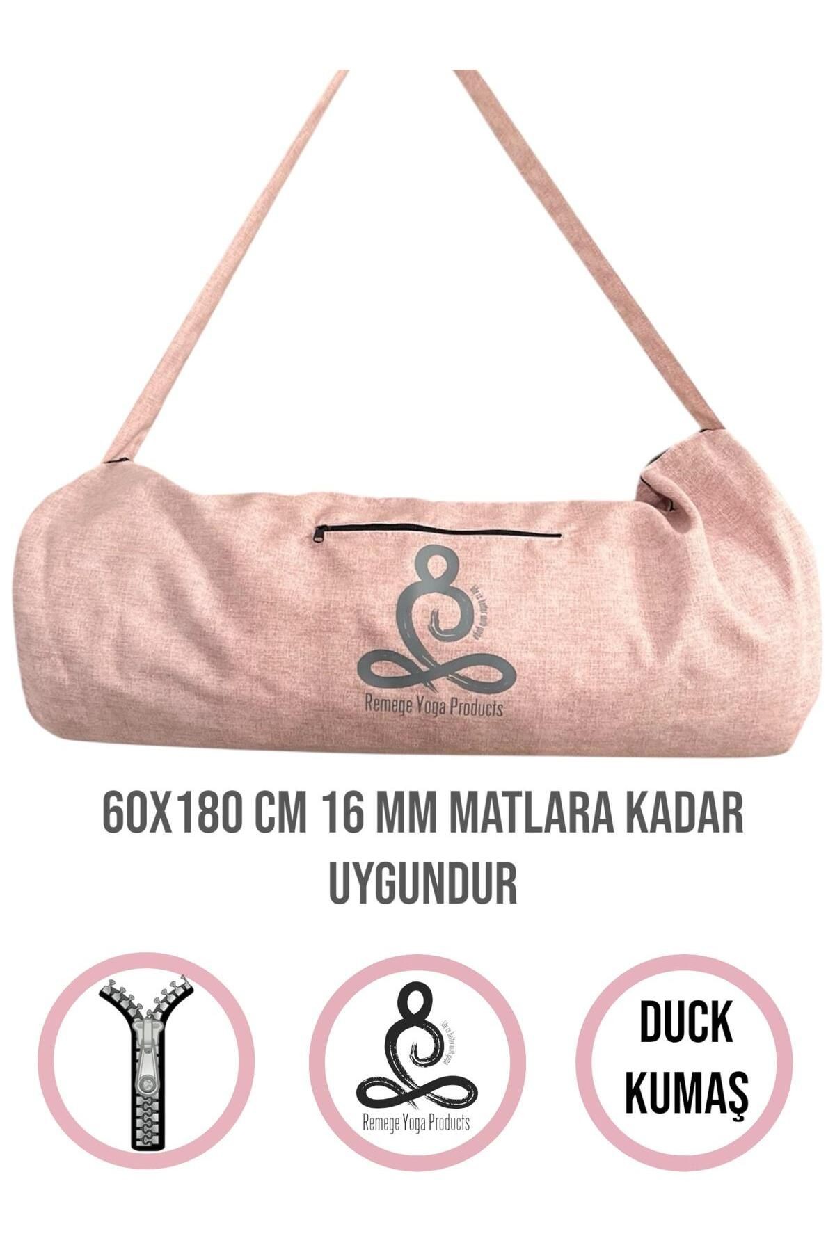Mat Taşıma Çantası Yoga Fitness Silindir Antrenman Çantası Mat Toplama Lastiği Hediyeli