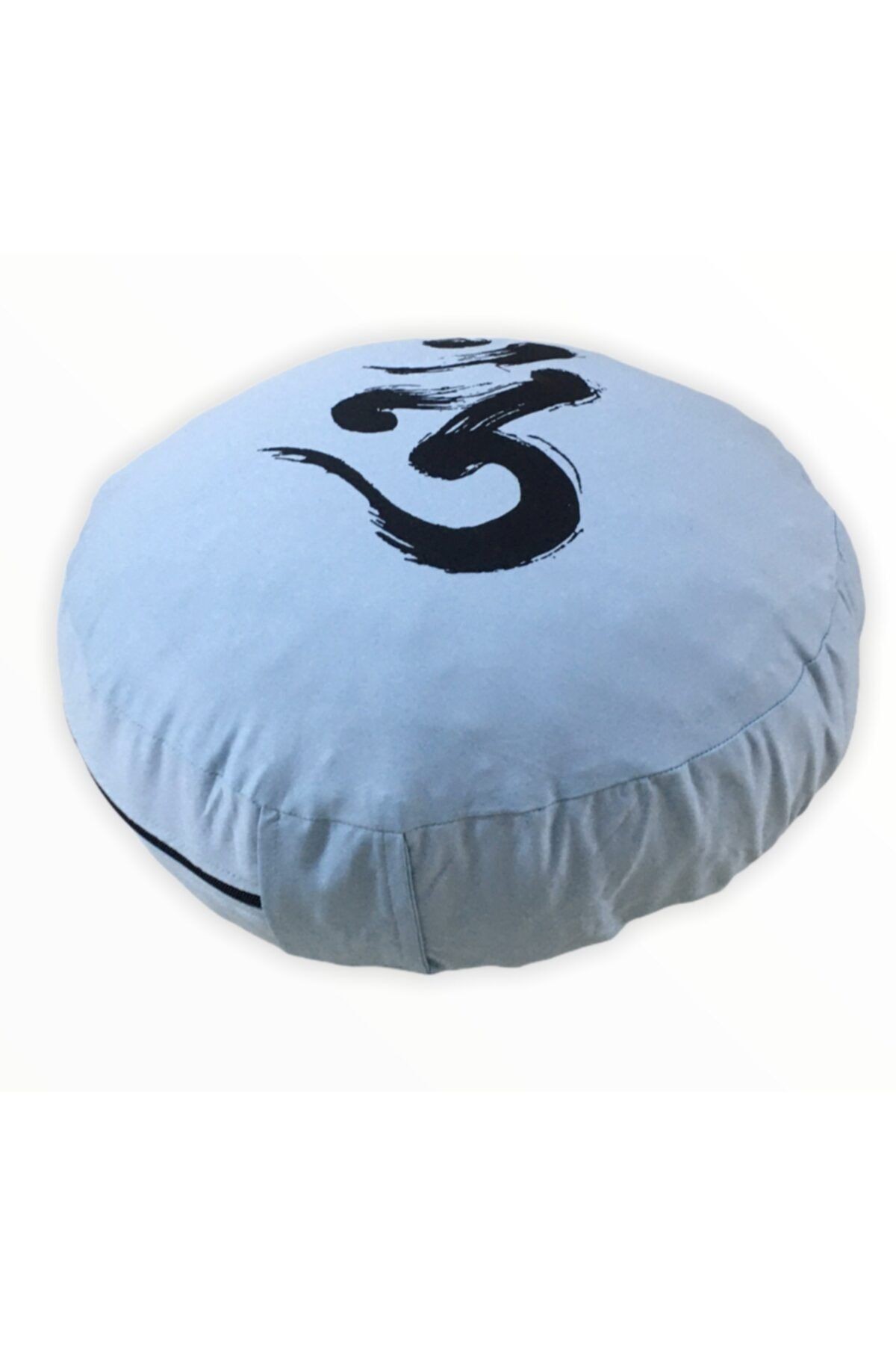Mavi Ohm Baskılı Yoga Meditasyon Minderi