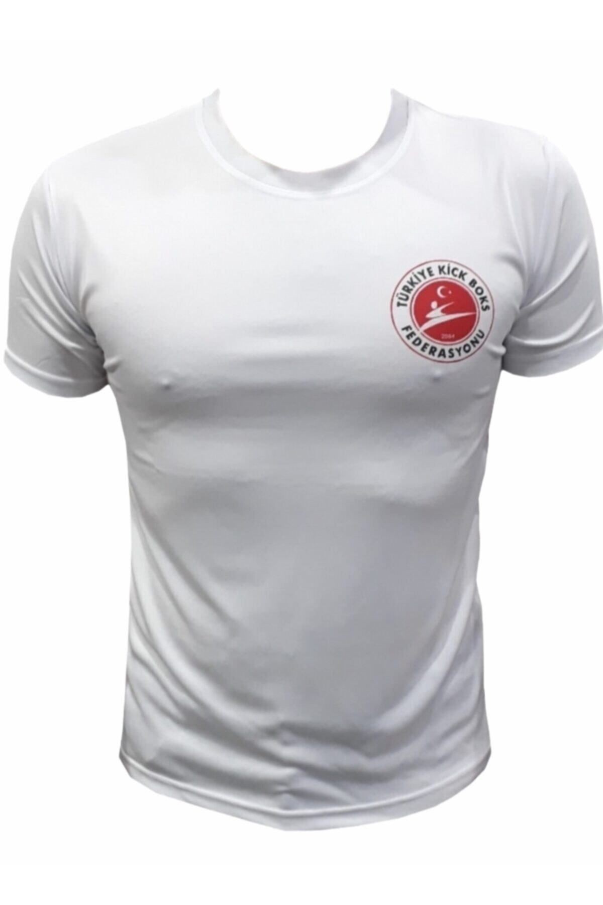 Beyaz Kickboks Şortu + Kick Boks Tişörtü - Ikili Set