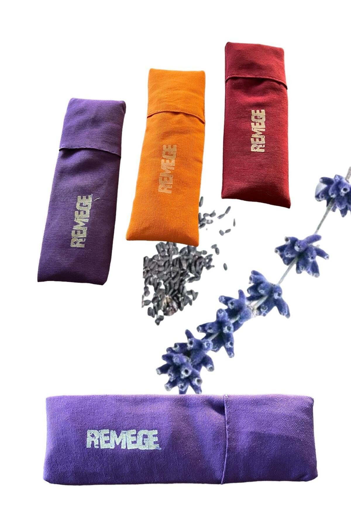 Yoga Lavantalı Göz Yastığı Aromaterapik Meditasyon Lavantalı Göz Bandı %100 Duck Kumaş - mor