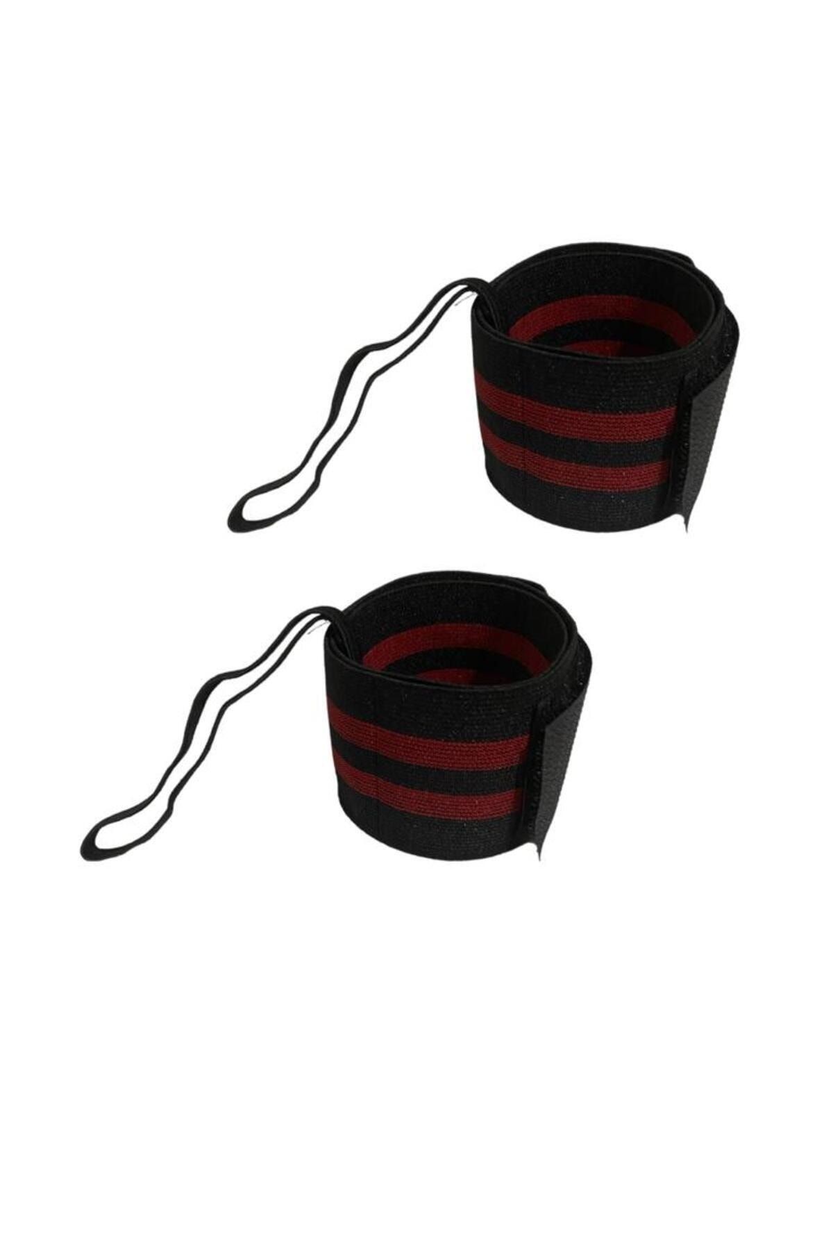 Halter & Fitness & Crossfit Bilek Bandajı 50 Cm X 5 Cm - Wrist Wraps El Bilek Sargısı - 1 Çift