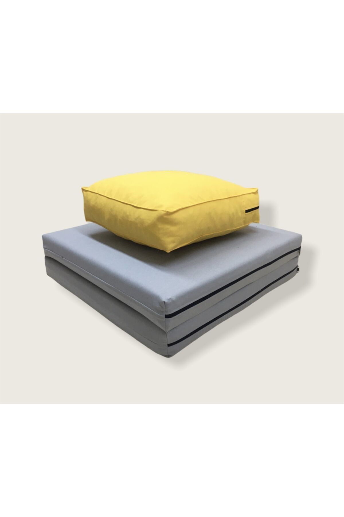 Kare Meditasyon Minderi 40x40 & 60x120 Cm Katlanır Meditasyon Yatağı