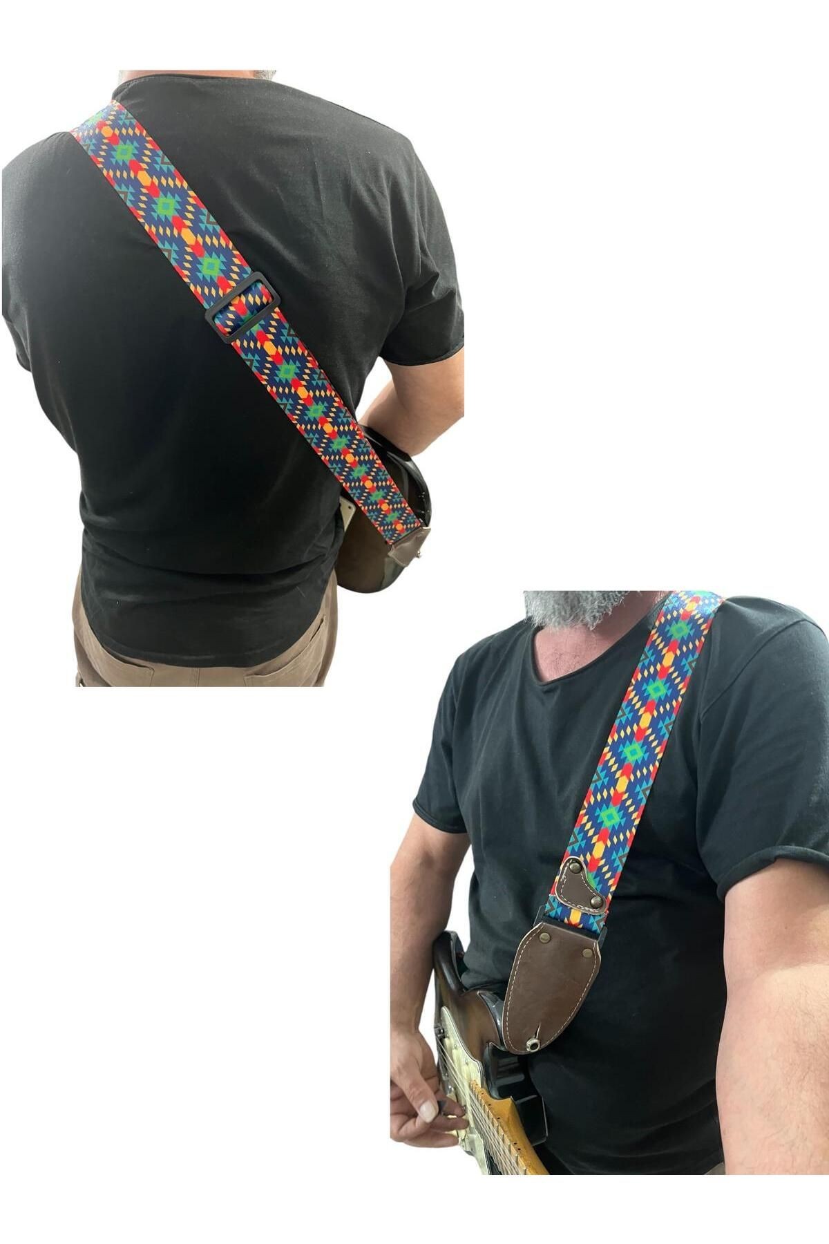 Gitar Askısı, Gitar Omuz Askısı, Gitar Kayışı 5 Cm Kalınlık Max: 165 Cm Uzunluk Pena Hediyeli