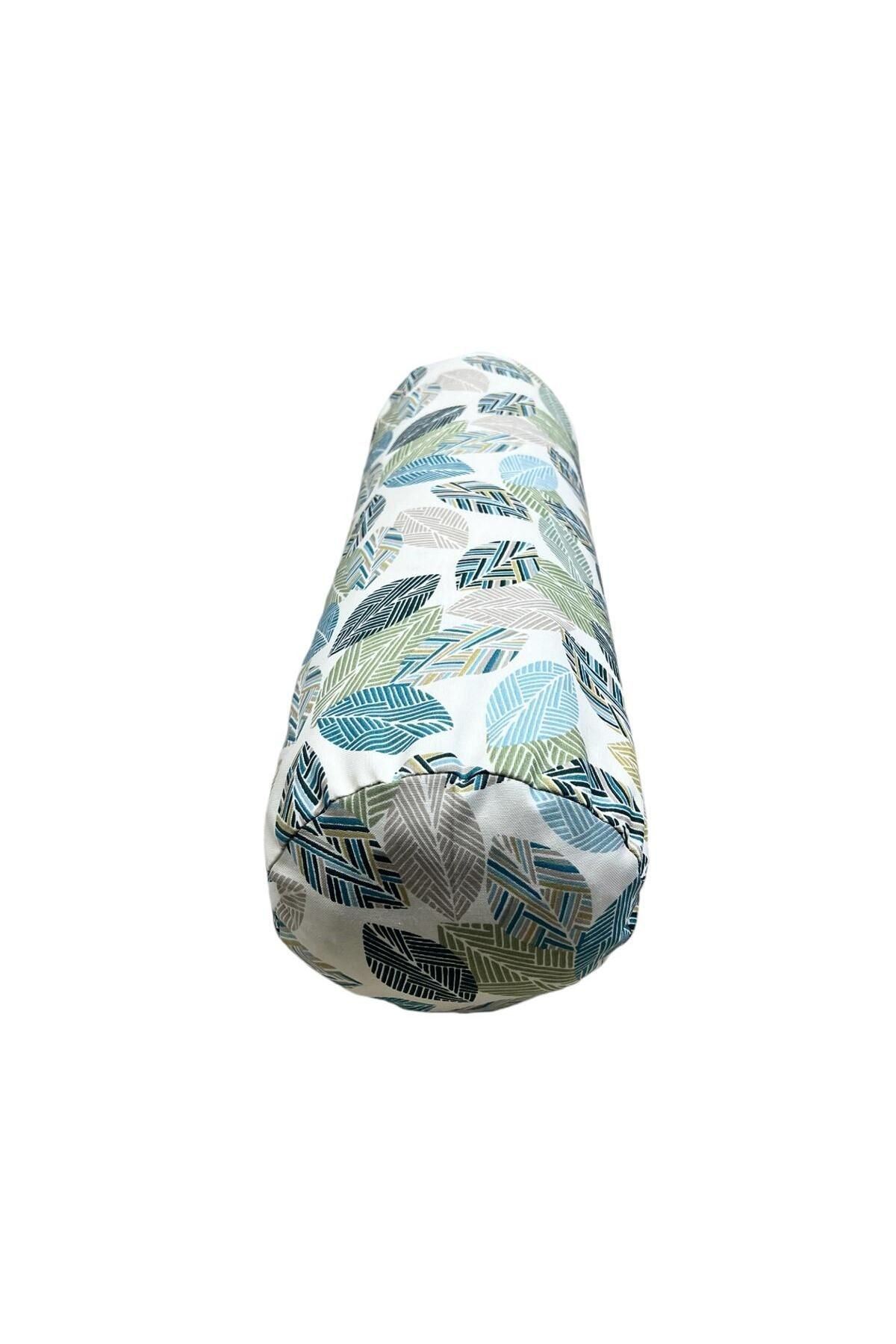 Etnik Desen Yoga Bolster Minderi - Silindir Yoga Yastığı - Sosis Minder - Yoga Sosis Yastık