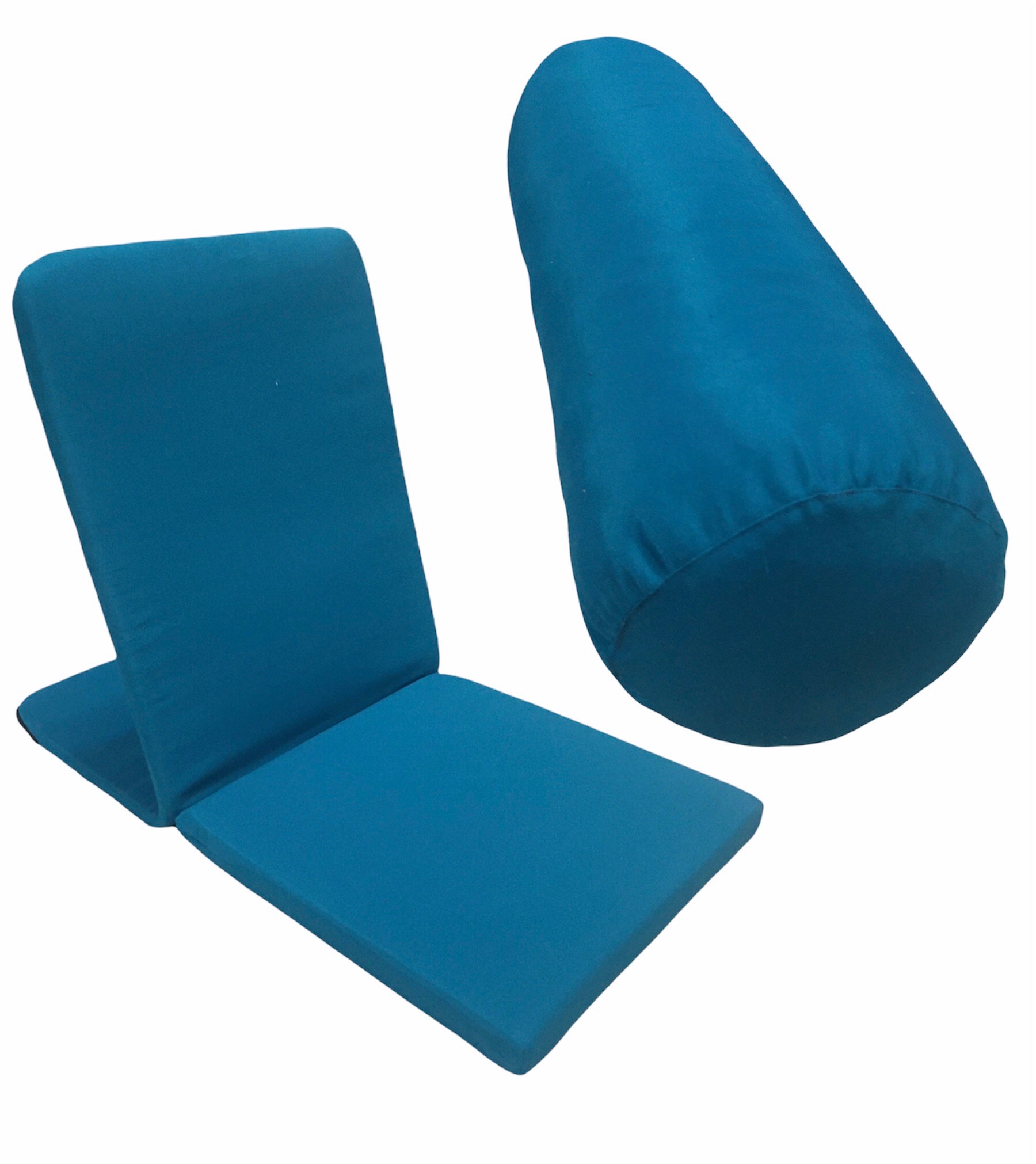 Meditasyon Sandalyesi & Bolster Minderi & Meditasyon Minderi & 2 Adet Ahşap Yoga Blok