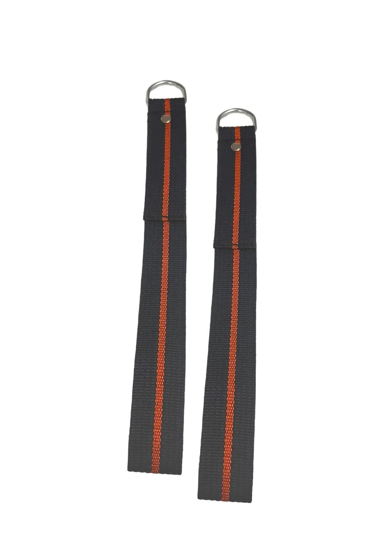 1 Çift Siyah-Beyaz Pilates Reformer Halatı +  1 Çift Pilates Reformer Elcik Straps - İkili Set